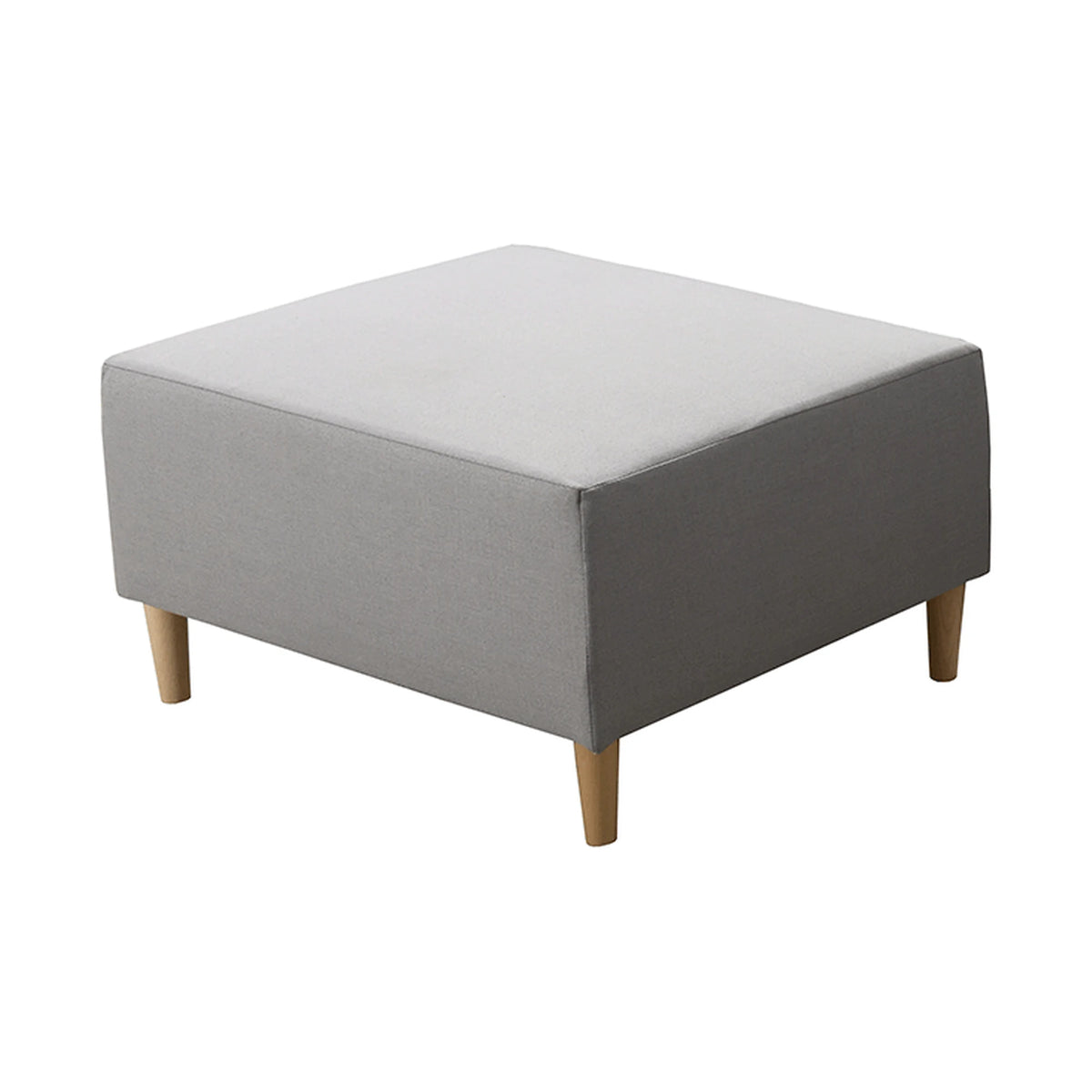 Taburet BROKEN, stofa clasica gri, 76x63x41 cm