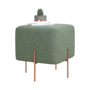 Taburet COPPER 52, stofa clasica verde, 40x40x42 cm