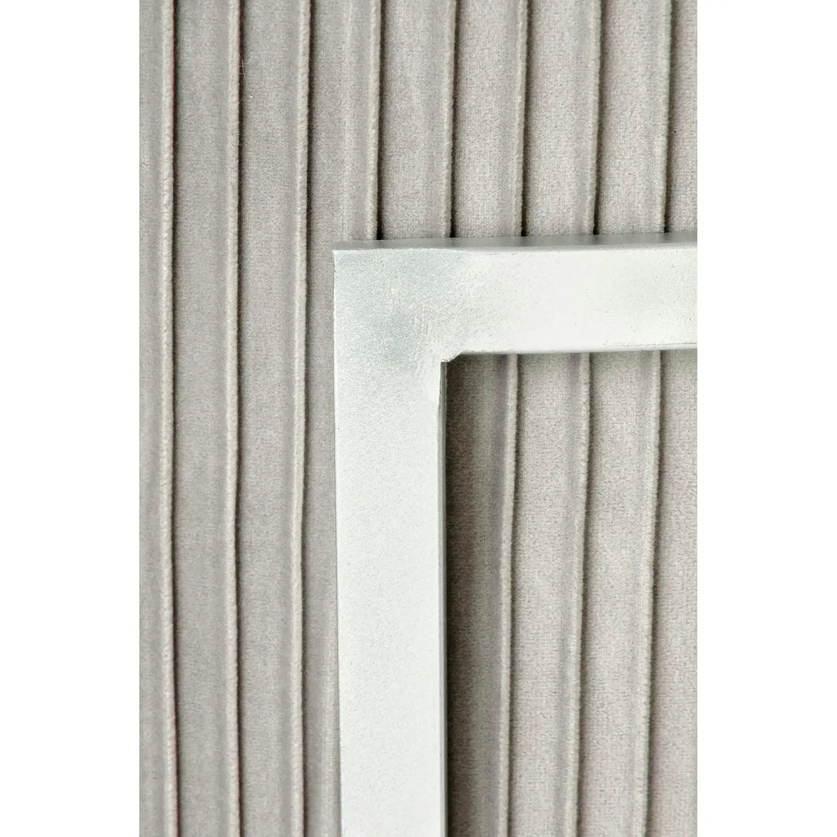 Taburet CRICKET, stofa catifelata gri deschis, cu spatiu depozitare, 40x46 cm