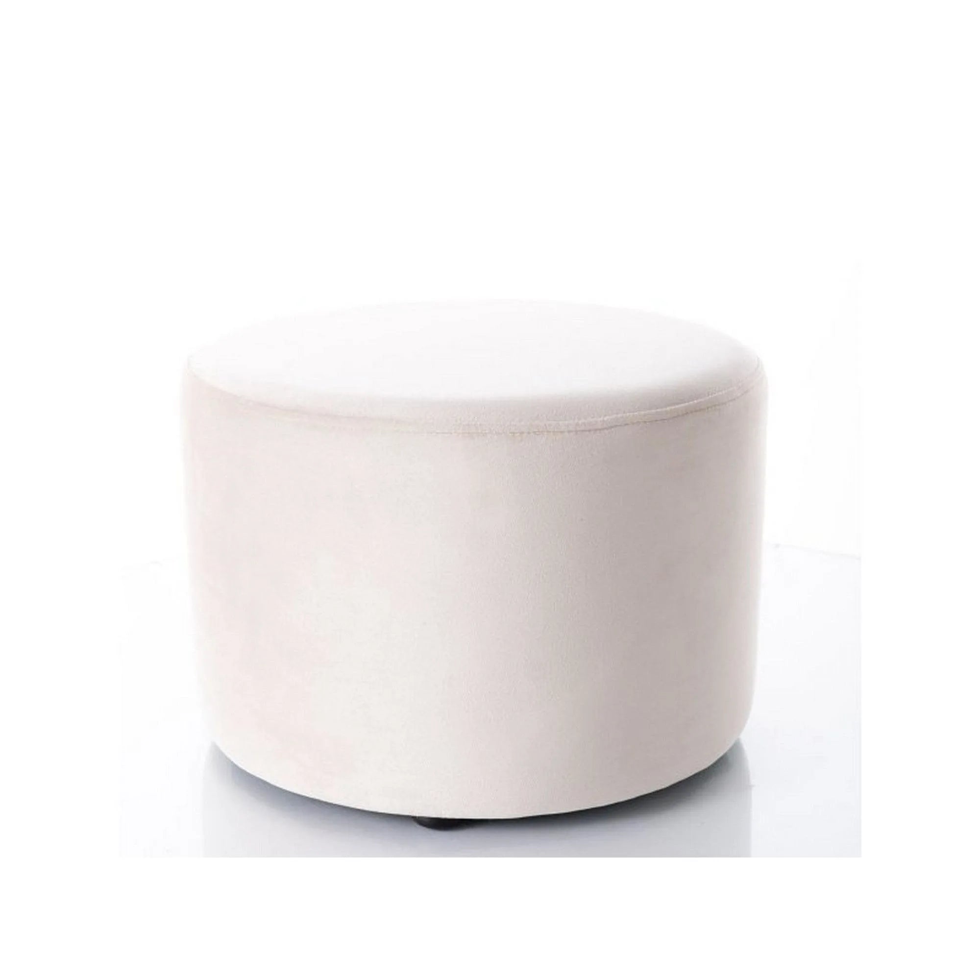 Taburet DOTI A, stofa catifelata bej deschis - Bluvel 30, 43x43x32 cm