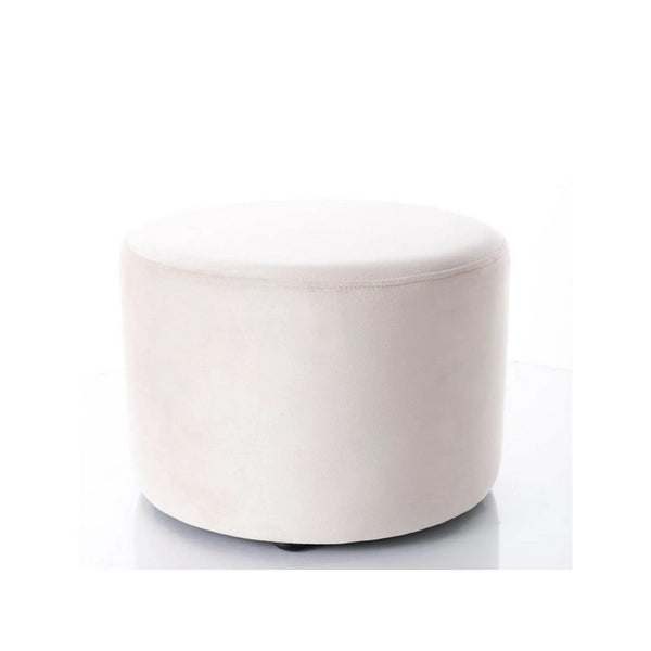 Taburet DOTI A, stofa catifelata bej deschis - Bluvel 30, 43x43x32 cm