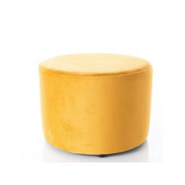 Taburet DOTI A, stofa catifelata galben - Bluvel 68, 43x43x32 cm
