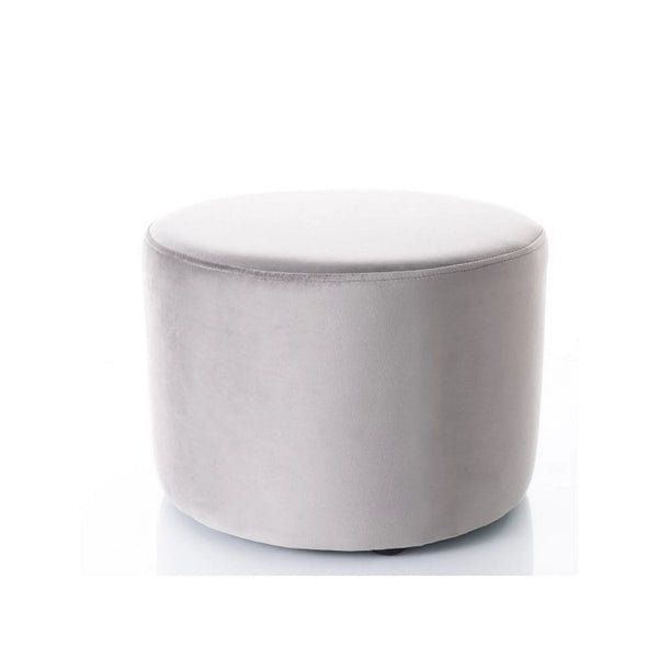 Taburet DOTI A, stofa catifelata gri - Bluvel 13, 43x43x32 cm