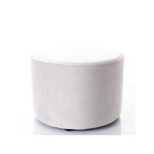 Taburet DOTI A, stofa catifelata gri deschis - Bluvel 03, 43x43x32 cm