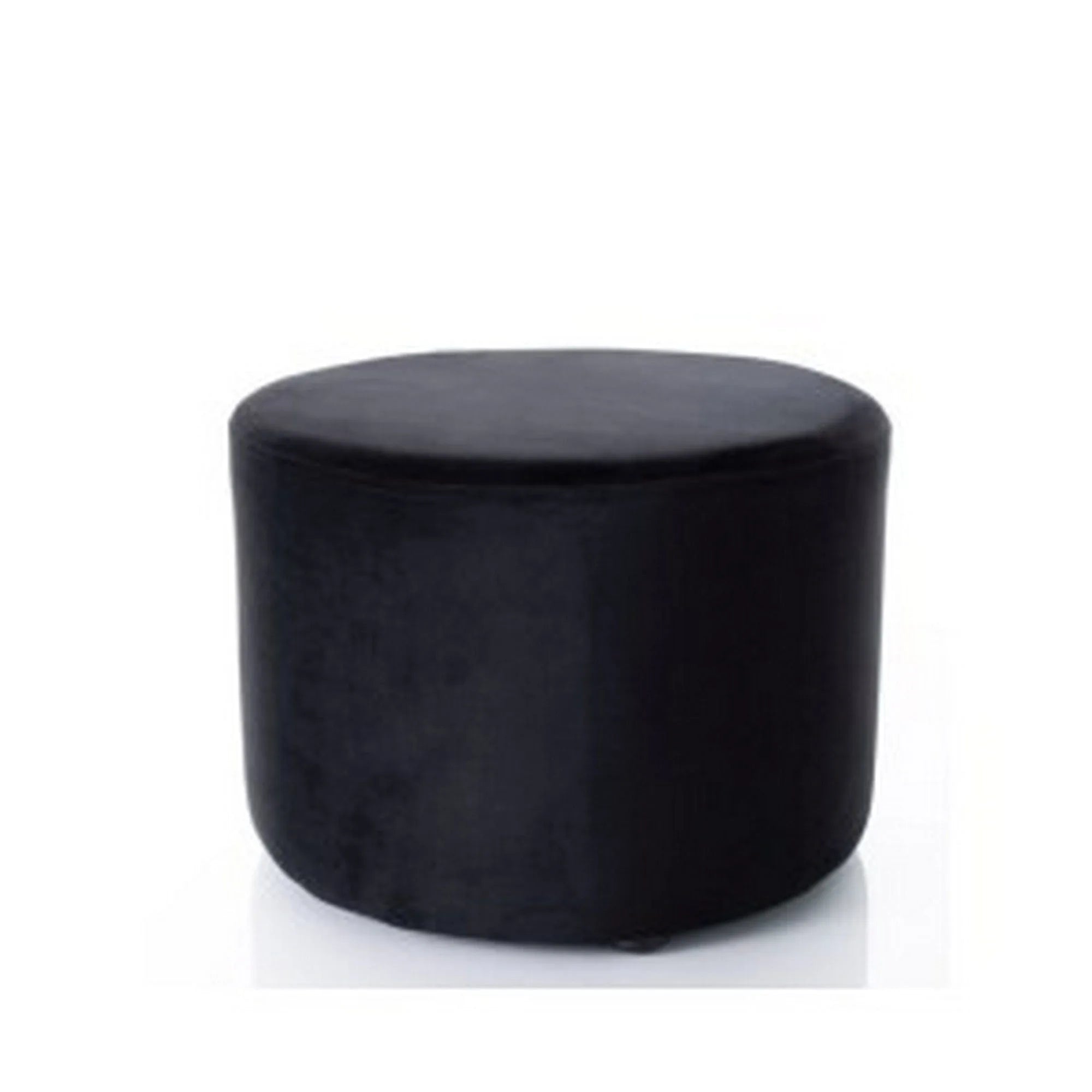 Taburet DOTI A, stofa catifelata negru - Bluvel 19, 43x43x32 cm