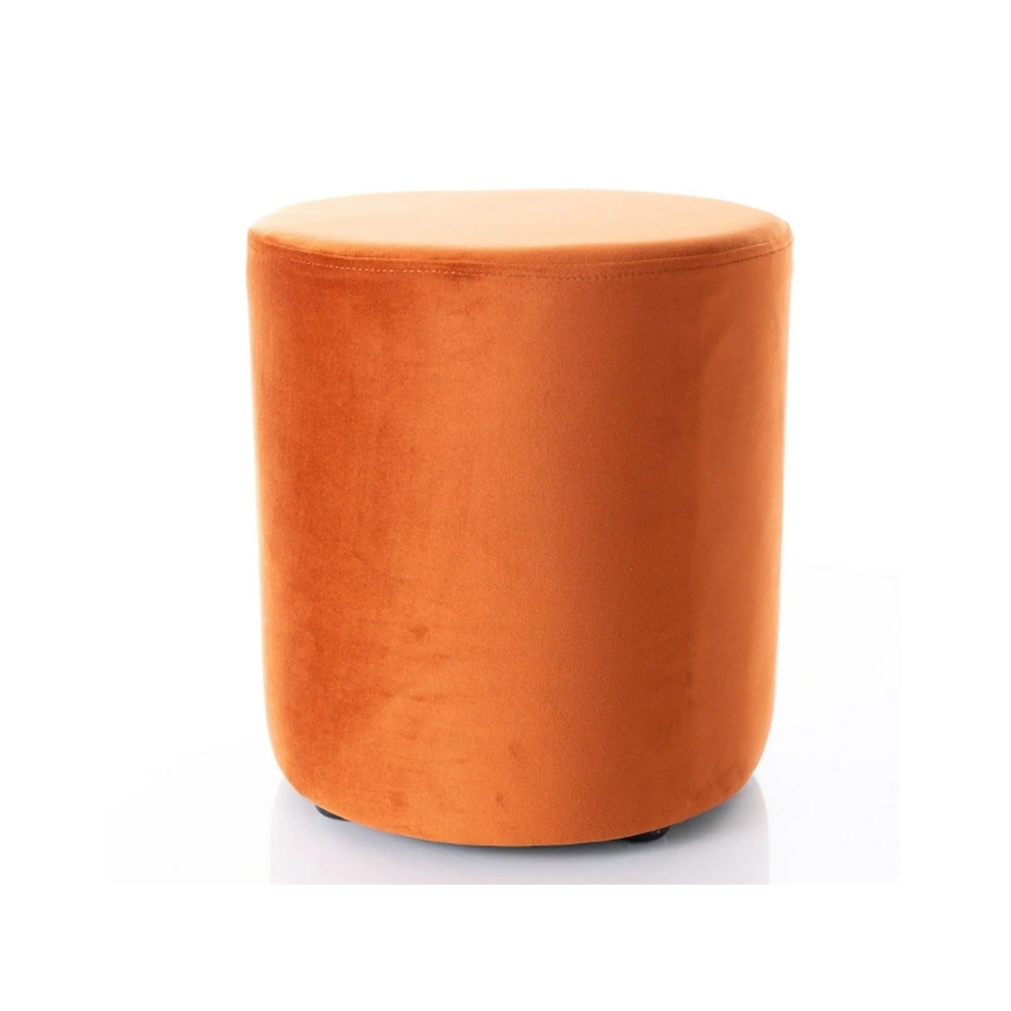 Taburet DOTI B, stofa catifelata scortisoara - Bluvel 4215, 38x38x42 cm