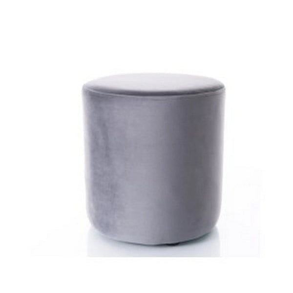 Taburet DOTI C, stofa catifelata gri inchis - Bluvel 14, 33x33x36 cm