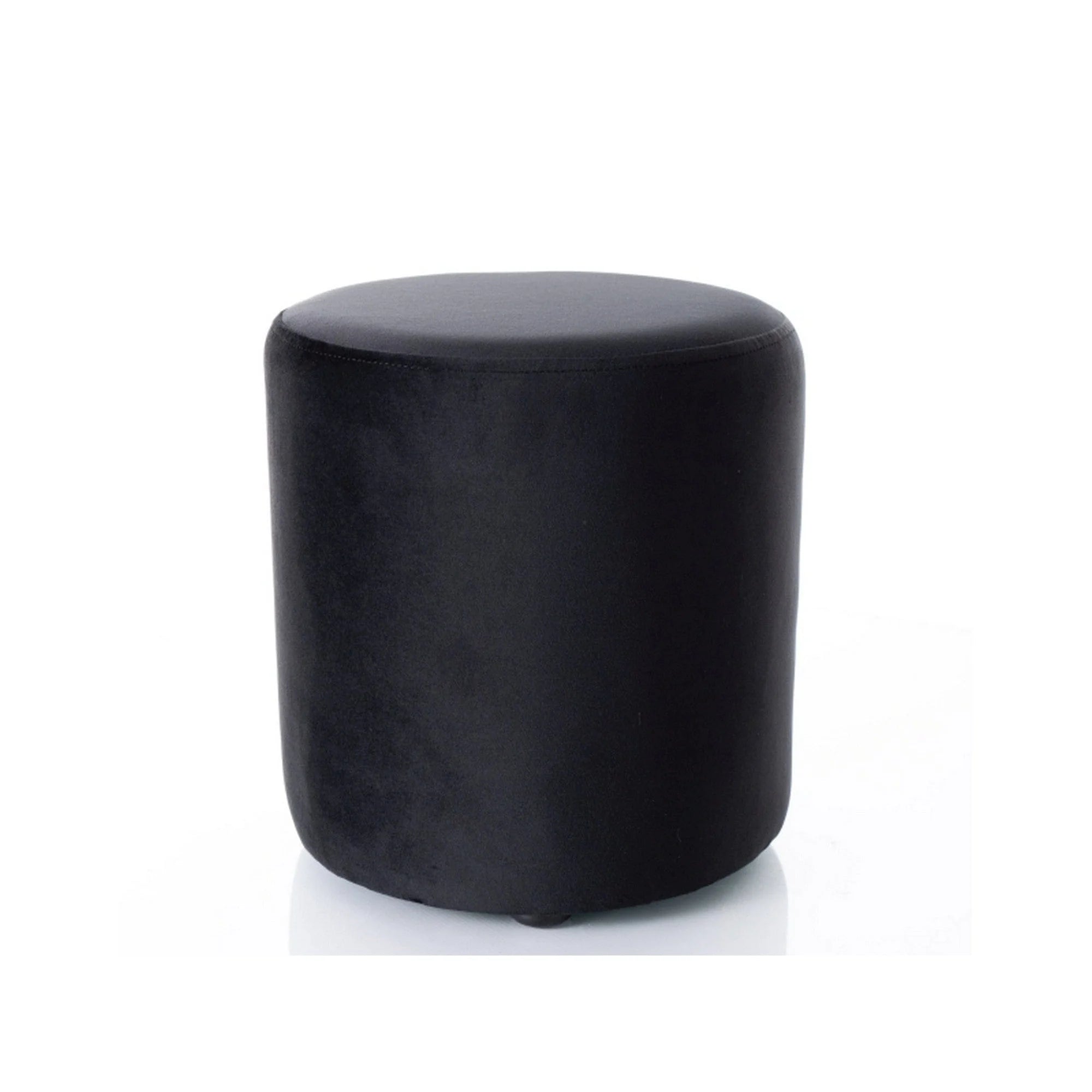 Taburet DOTI C, stofa catifelata negru - Bluvel 19, 33x33x36 cm