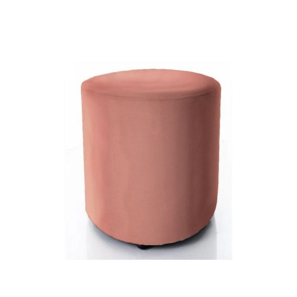Taburet DOTI C, stofa catifelata roz - Bluvel 52, 33x33x36 cm