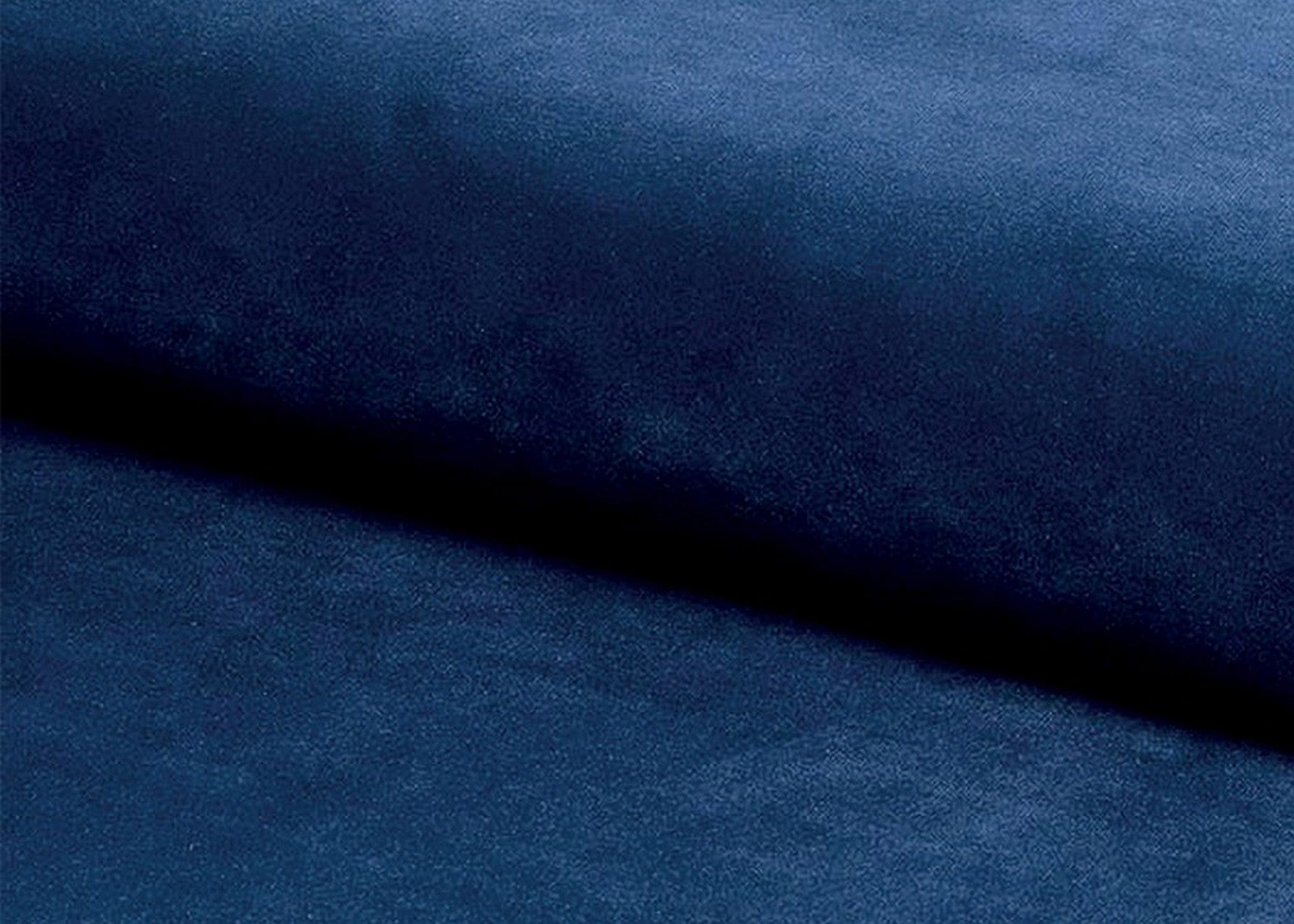 Taburet HESTIA, stofa catifelata albastru inchis - Bluvel 86, 100x50x46 cm