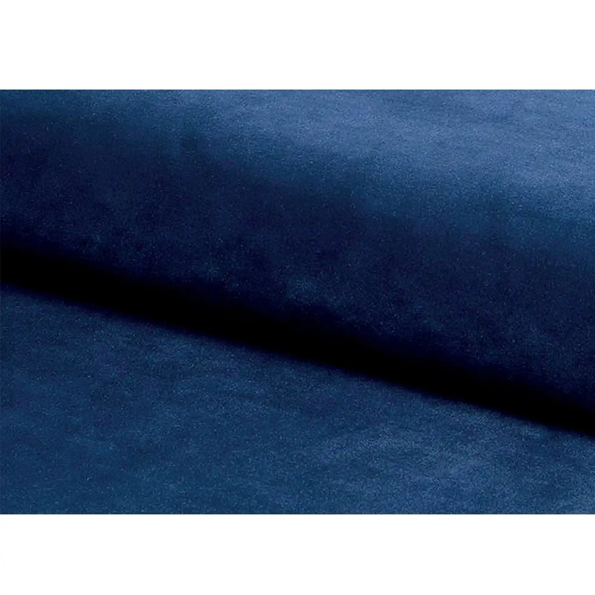 Taburet LORI, stofa catifelata albastru inchis - Bluvel 86, 39x39x34 cm