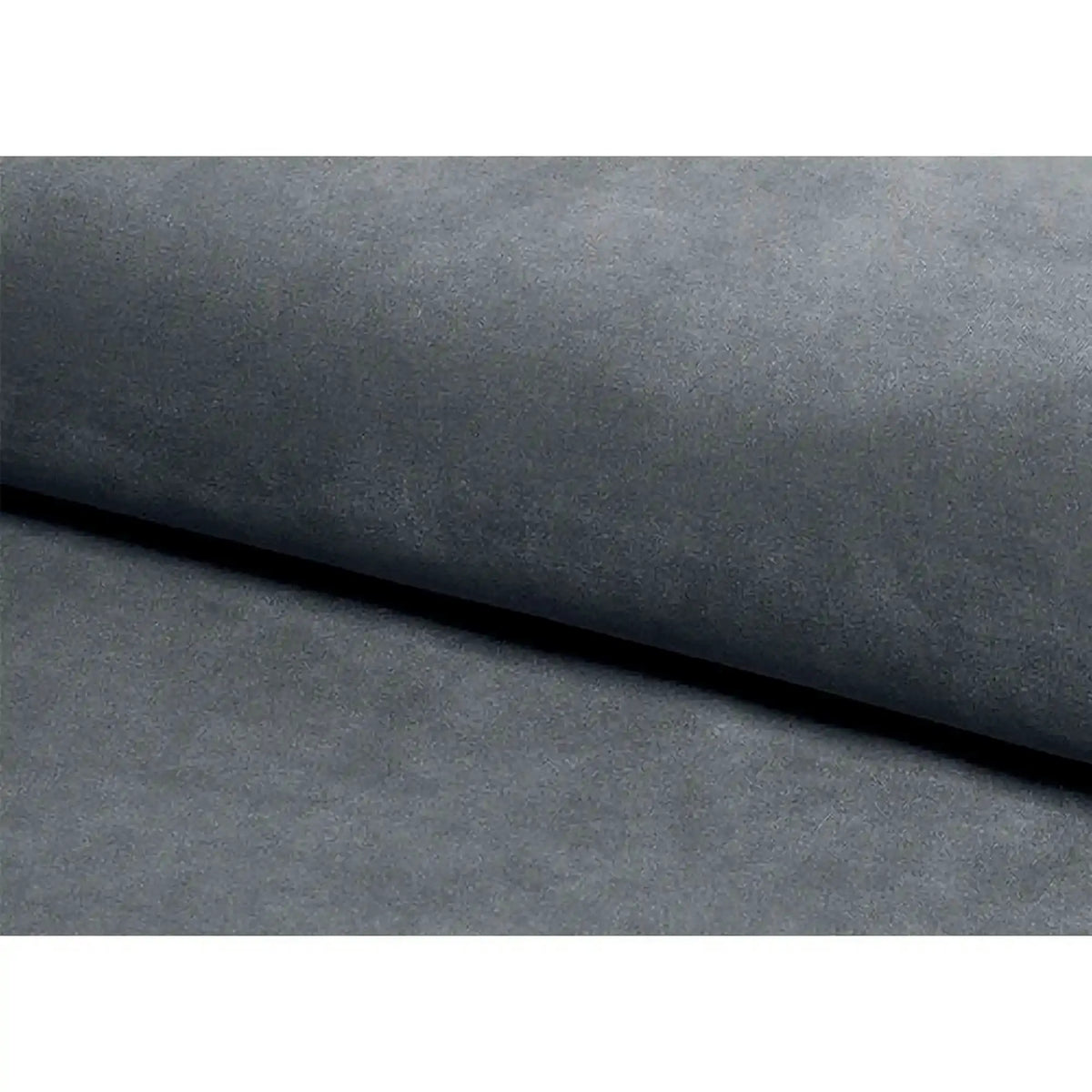 Taburet LORI, stofa catifelata gri - Bluvel 14, 39x39x34 cm