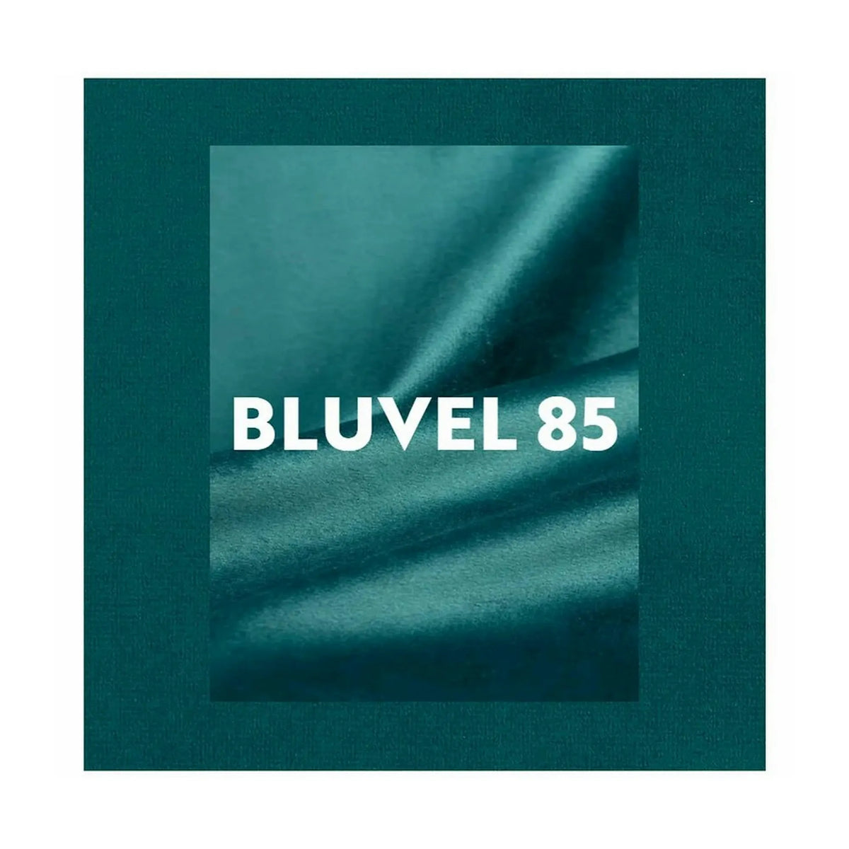 Taburet LORI stofa catifelata turcoaz - Bluvel 85, 39x39x34 cm