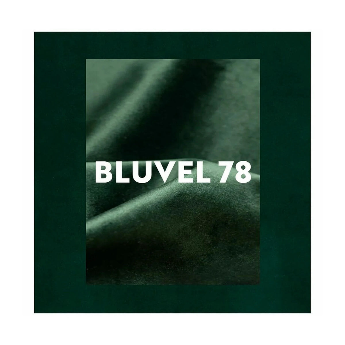 Taburet LORI, stofa catifelata verde, 39x39x34 cm