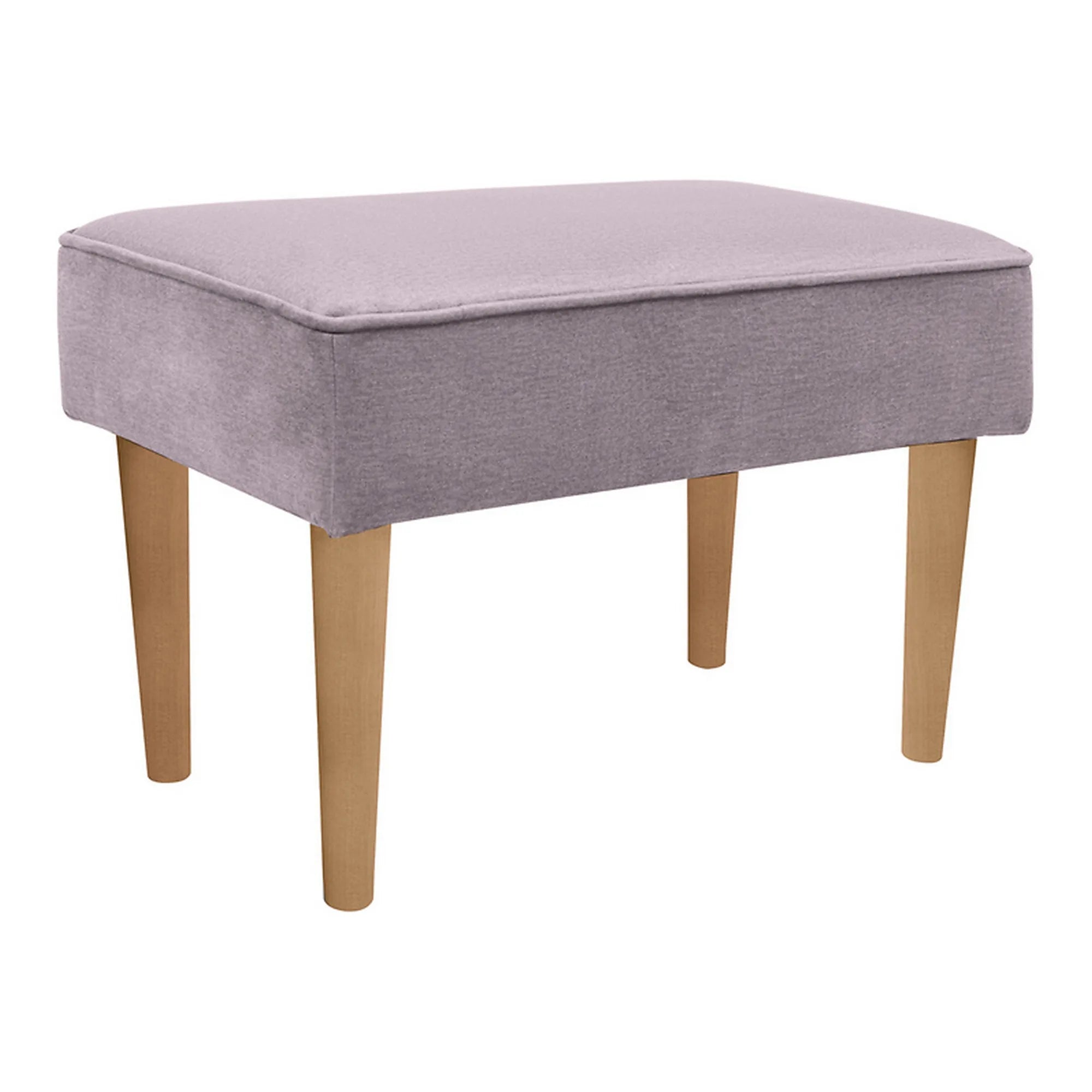 Taburet MILO, stofa catifelata mov lila - Monolith 62, 61x37x39 cm