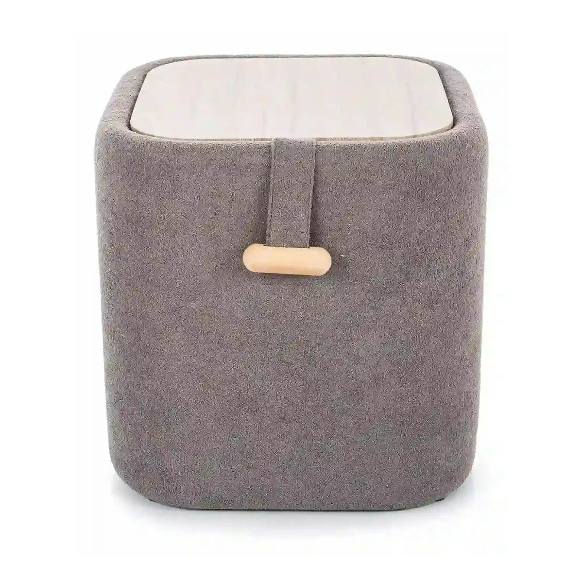 Taburet NAP, gri, stofa clasica, 37x37x38 cm