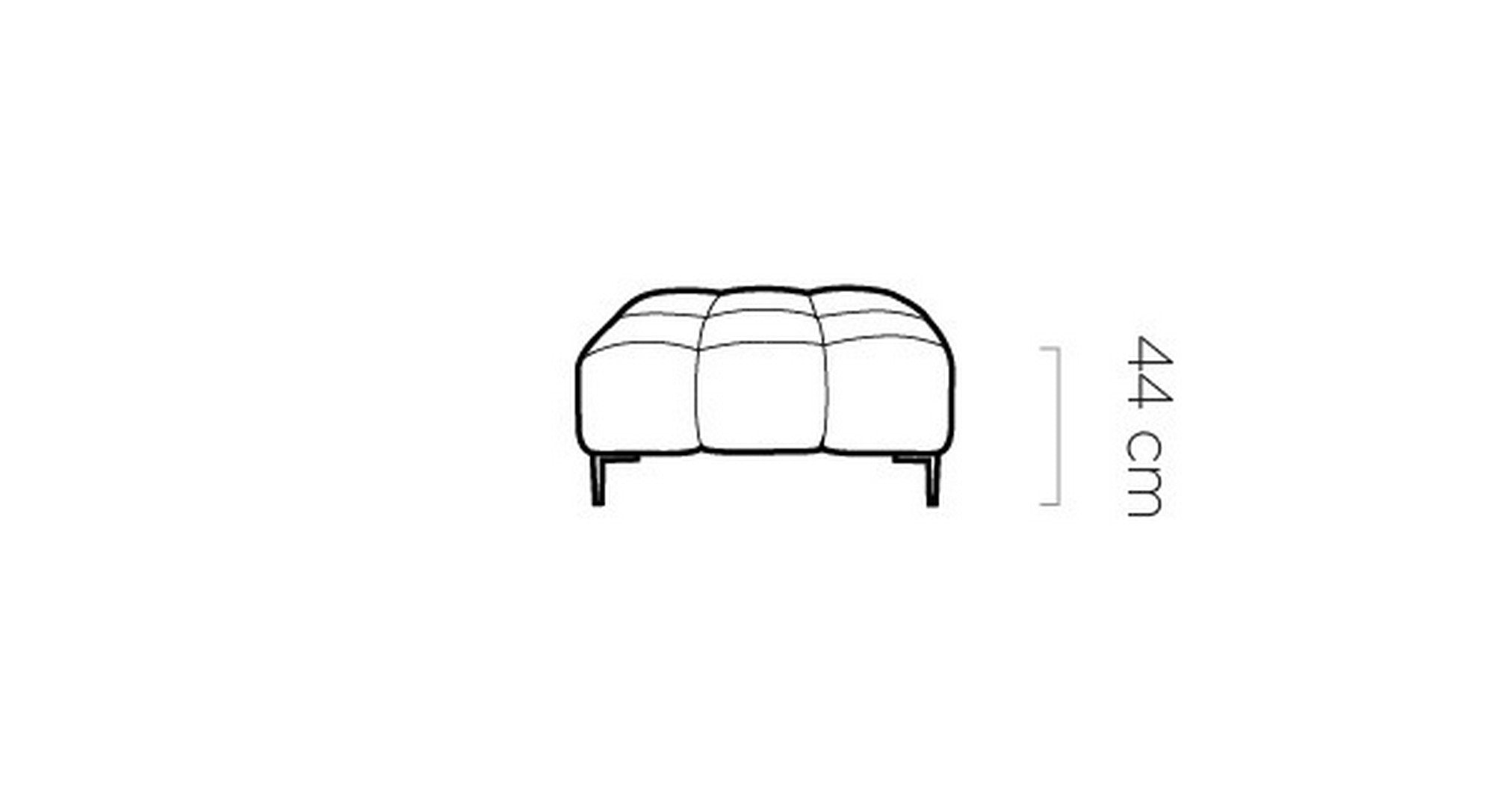 Taburet PLAZA, personalizabil materiale gama Premium, 100x70x44 cm