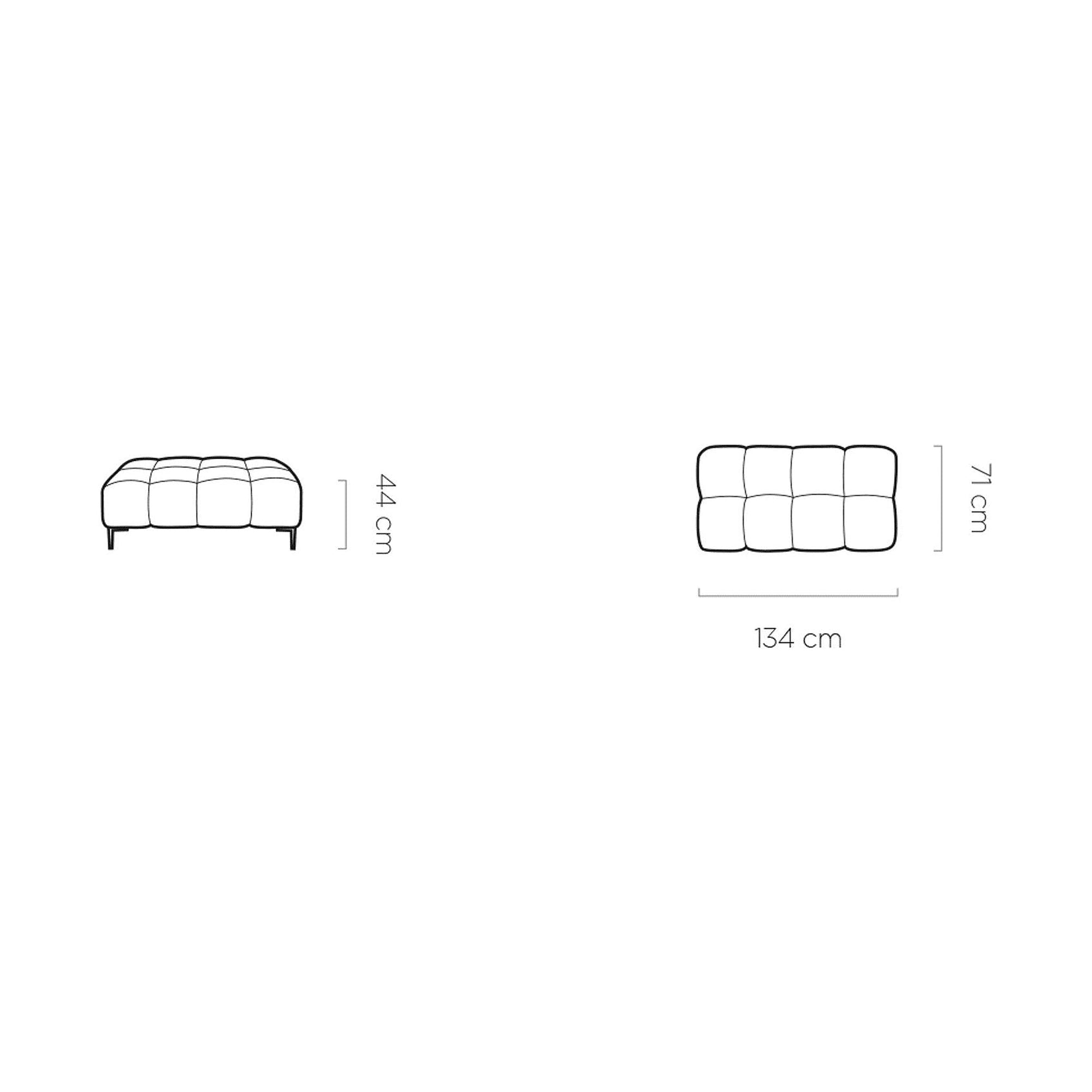 Taburet PLAZA XL, personalizabil, 134x71x44 cm