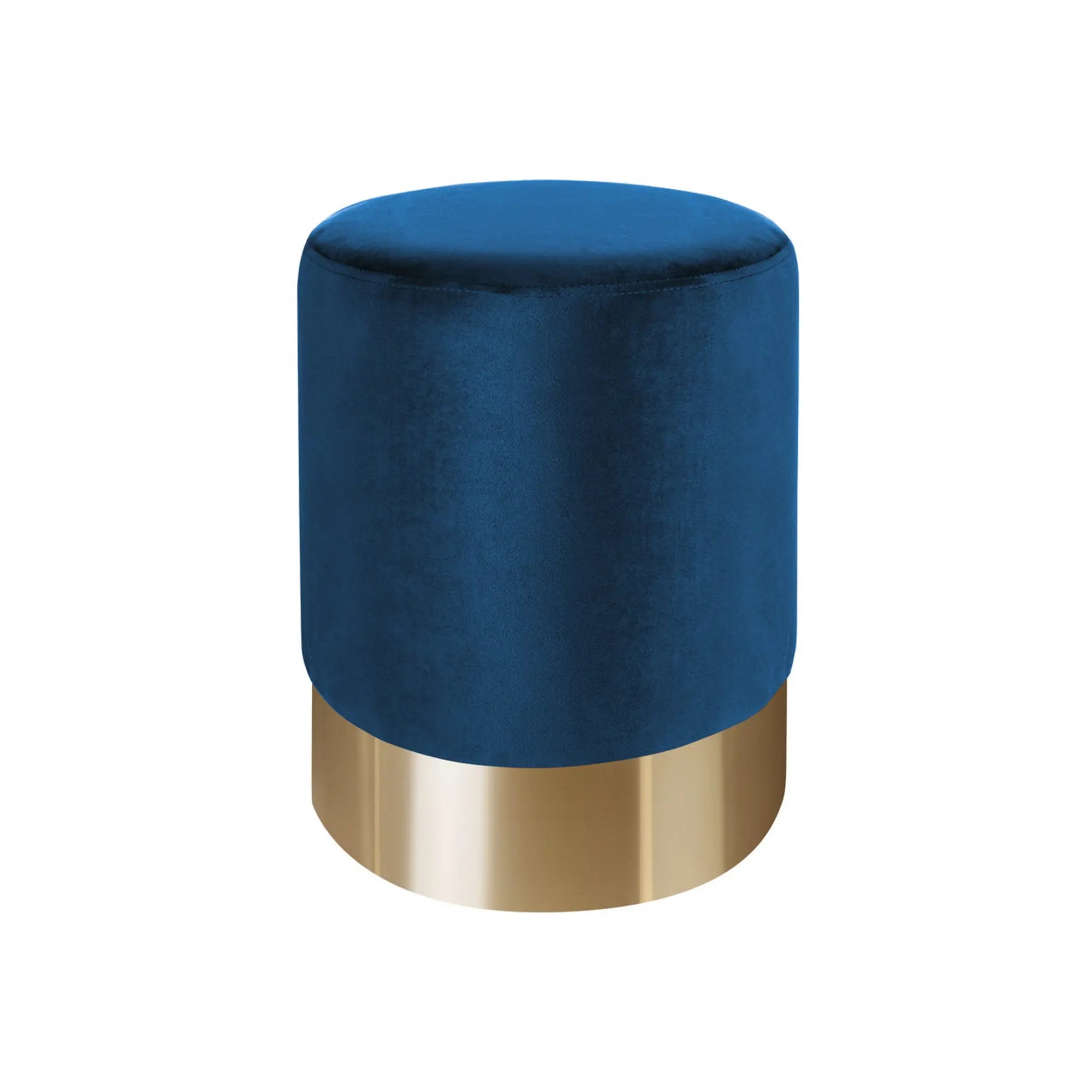 Taburet PURO, stofa albastru, 35x35x42 cm