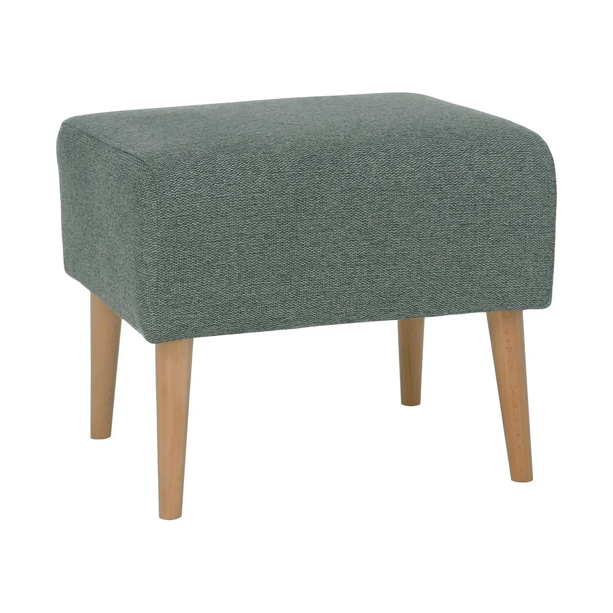 Taburet SAMY, stofa clasica verde menta, 42x52x43 cm