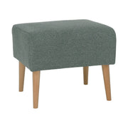 Taburet SAMY, stofa clasica verde menta, 42x52x43 cm