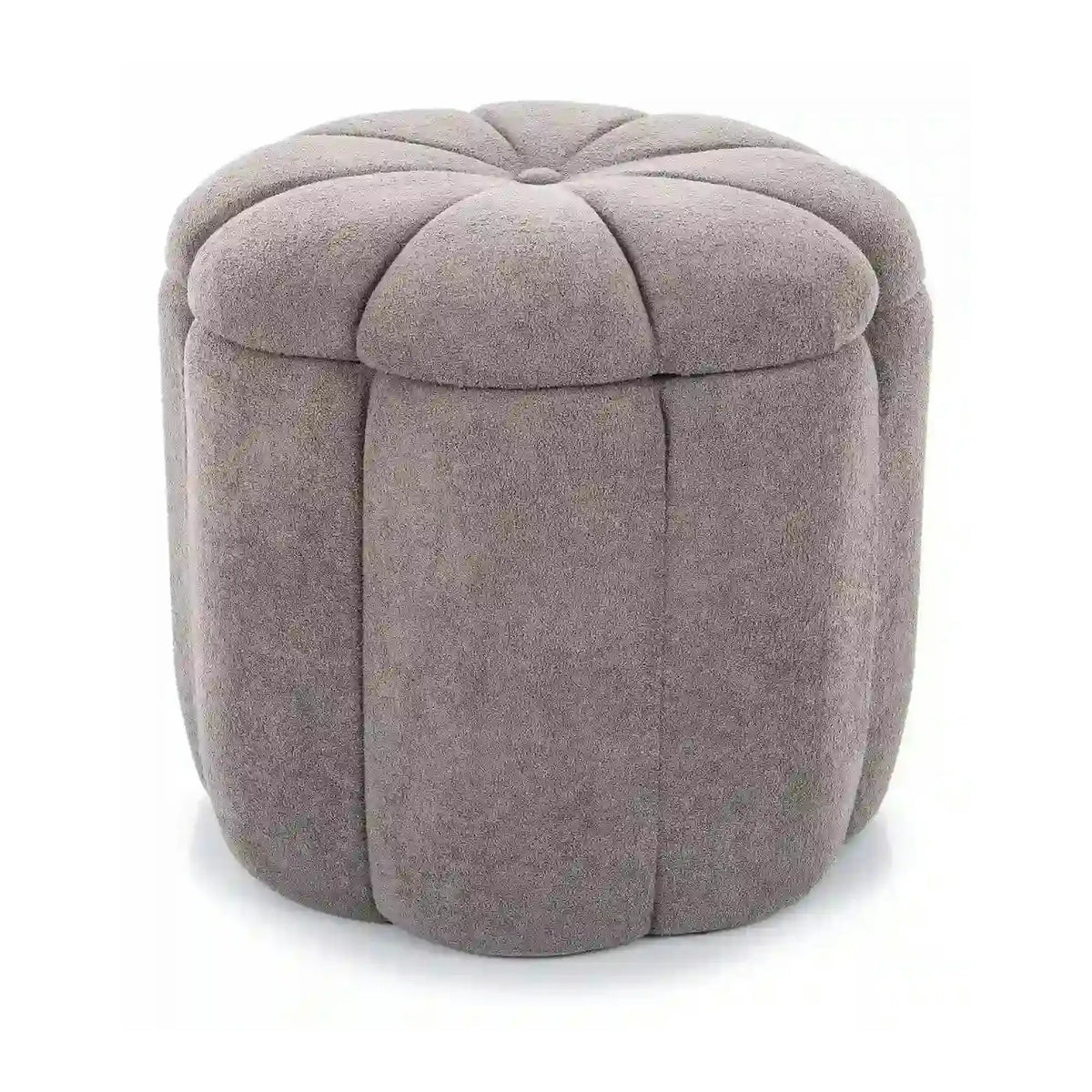 Taburet TUP, gri, stofa clasica, 45x45x40 cm