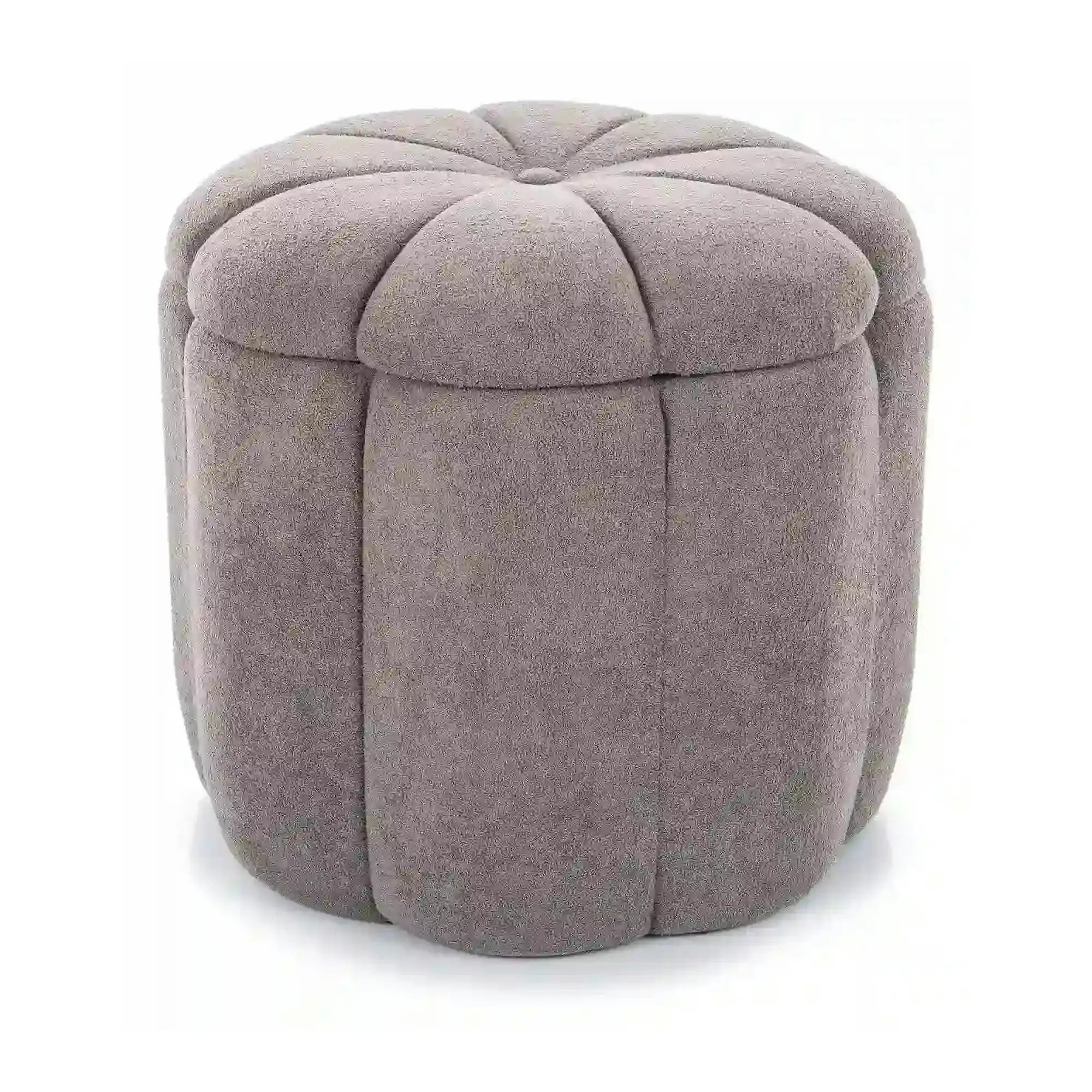 Taburet TUP, gri, stofa clasica, 45x45x40 cm