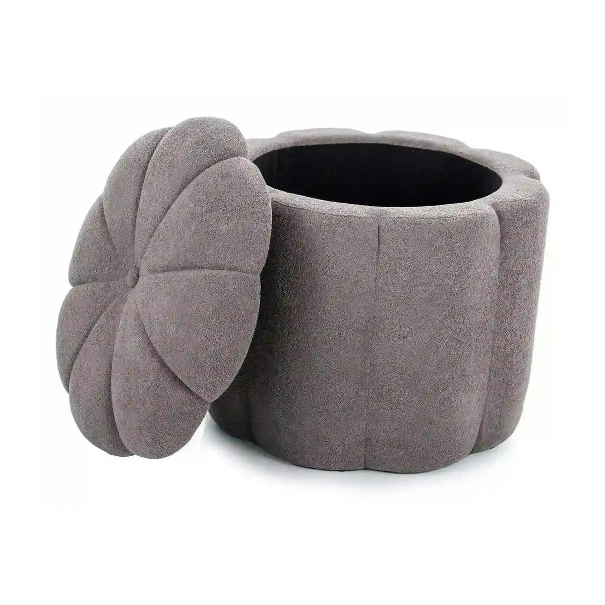 Taburet TUP, gri, stofa clasica, 45x45x40 cm