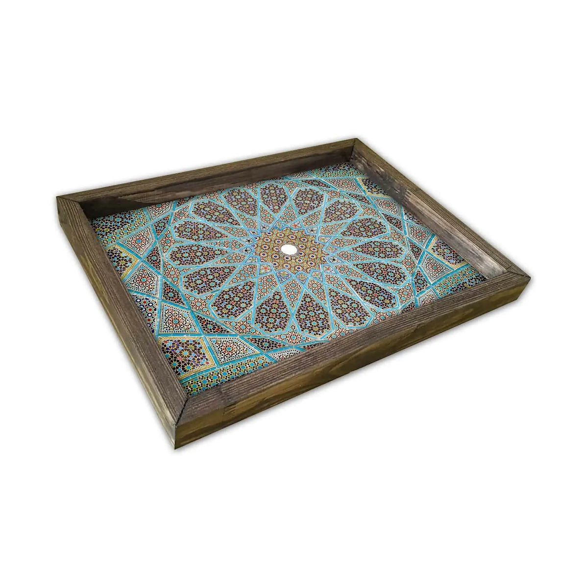 Tava AT-032, multicolor, lemn de pin, 40x30 cm
