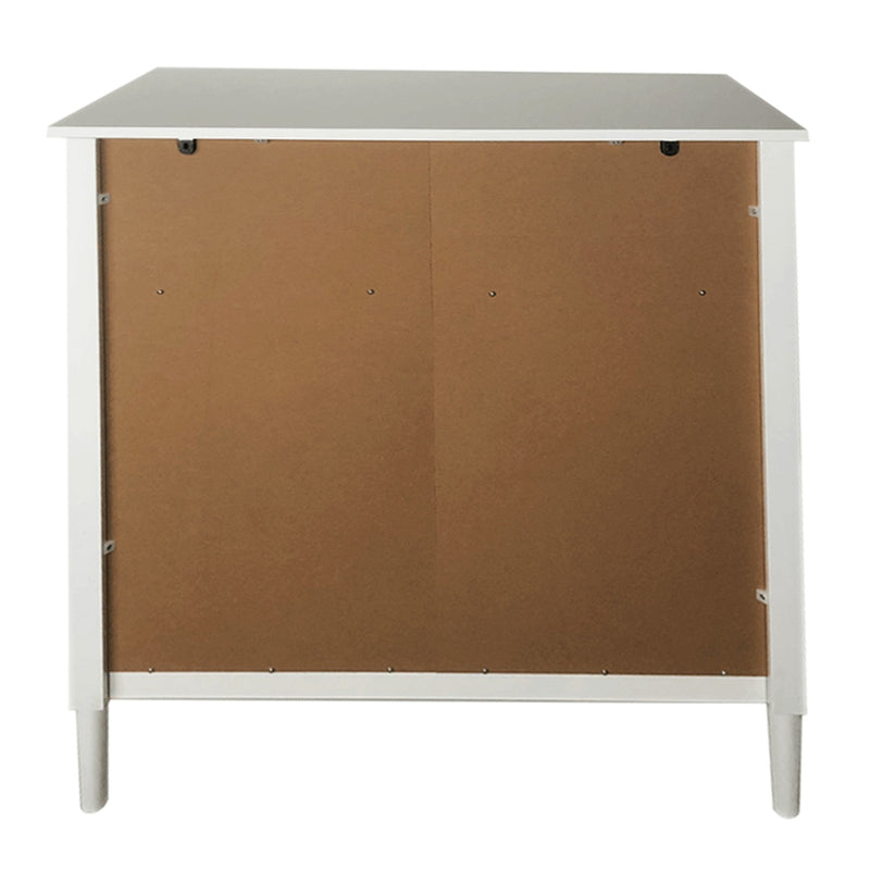 Comoda TEANA, alb/negru, 80x40x95 cm