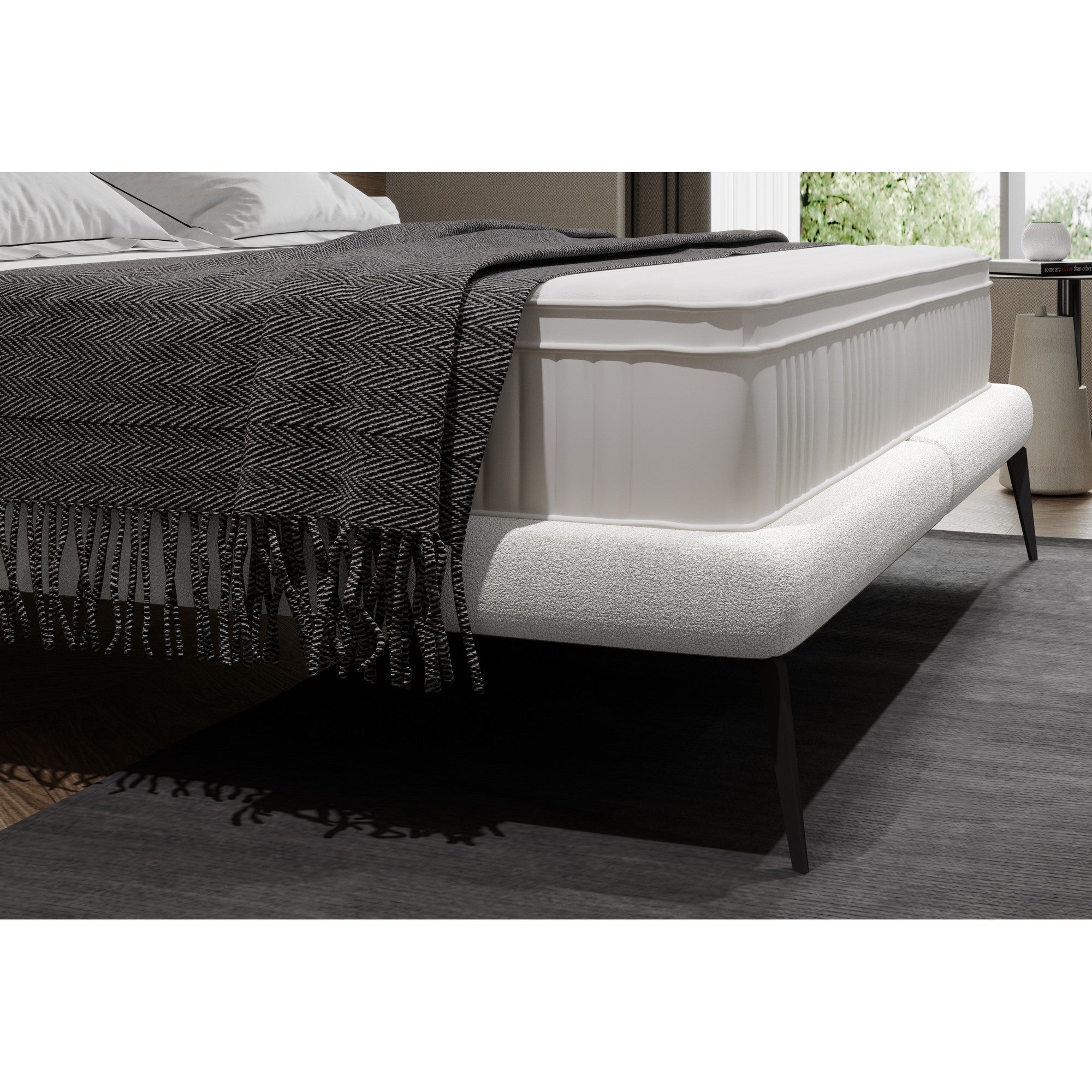 Pat TESSINA 160x200, personalizabil materiale Gama Premium, cu somiera