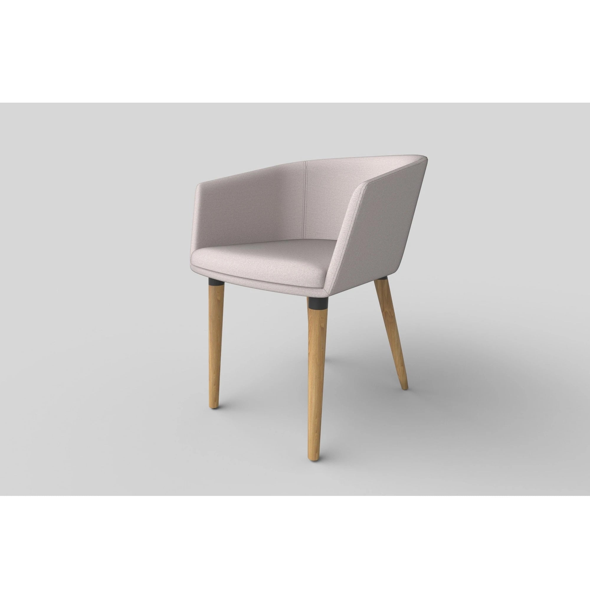 Scaun tapitat living K266, bej/stejar, stofa clasica/lemn, 56X56X72 CM
