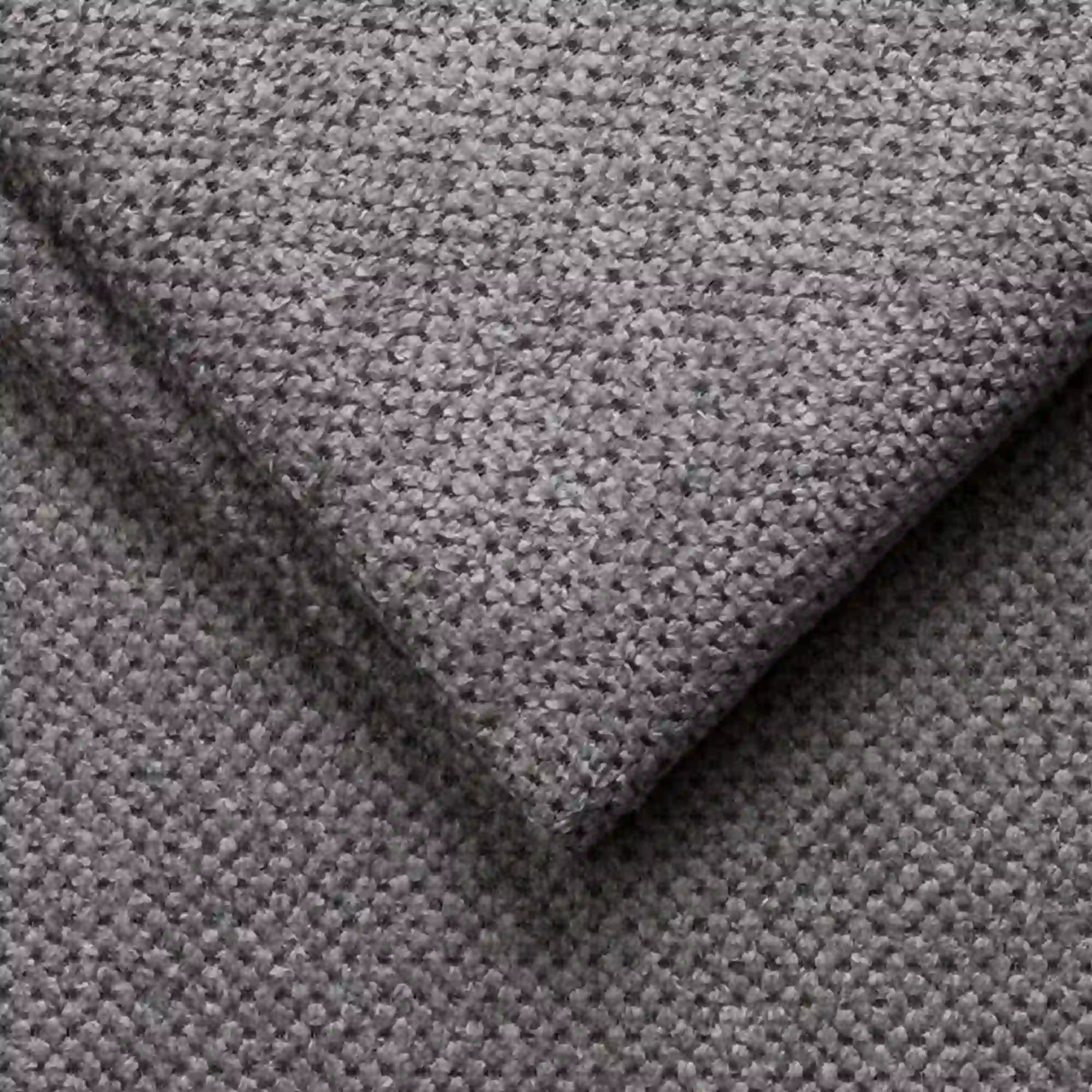 Coltar extensibil SELVA XL, sezlong dreapta, stofa catifelata gri - Crown 18, Gama Premium, cu lada depozitare si tetiere reglabile, 339x223x95 cm