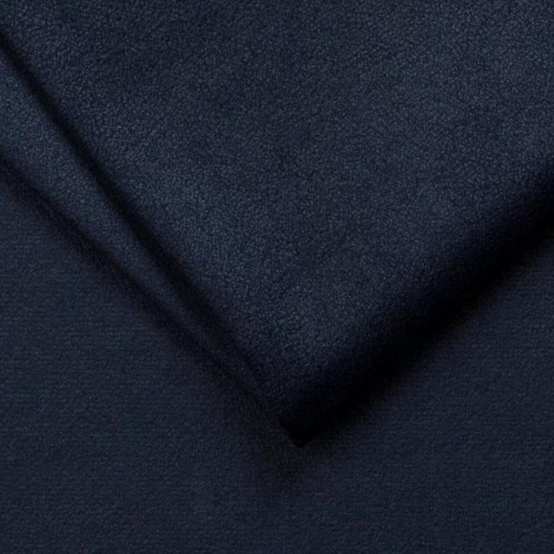 Coltar extensibil NAVAS MINI, sezlong dreapta, stofa catifelata albastru inchis - Lounge 13, Gama Premium, 240x165x86 cm