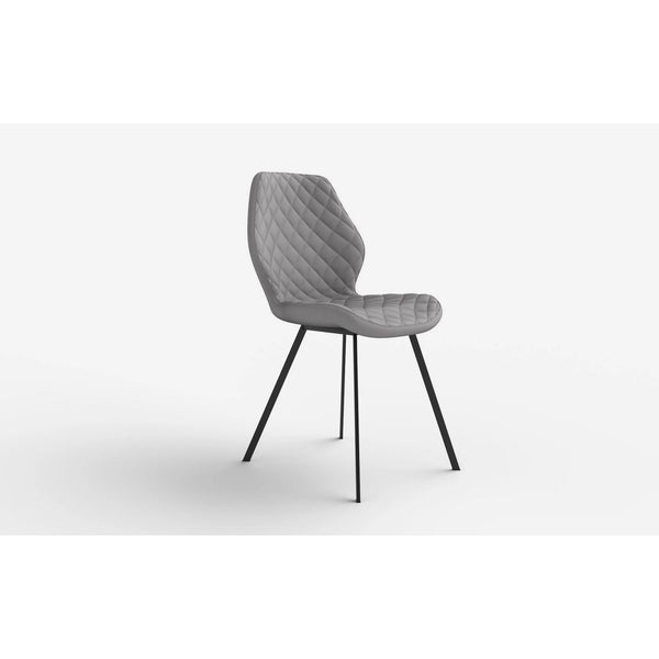 Scaun K360 gri/negru, stofa clasica/metal, 51x64x90 cm