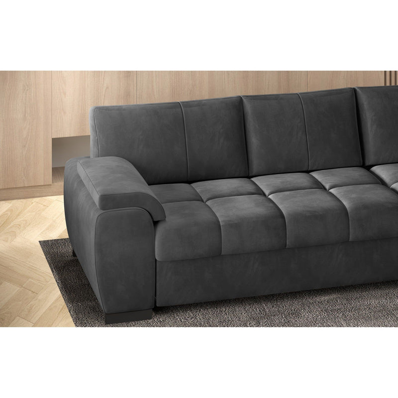 Coltar extensibil TOKIO, personalizabil materiale gama Oferta Avantaj, cu lada depozitare, 245x172x87 cm