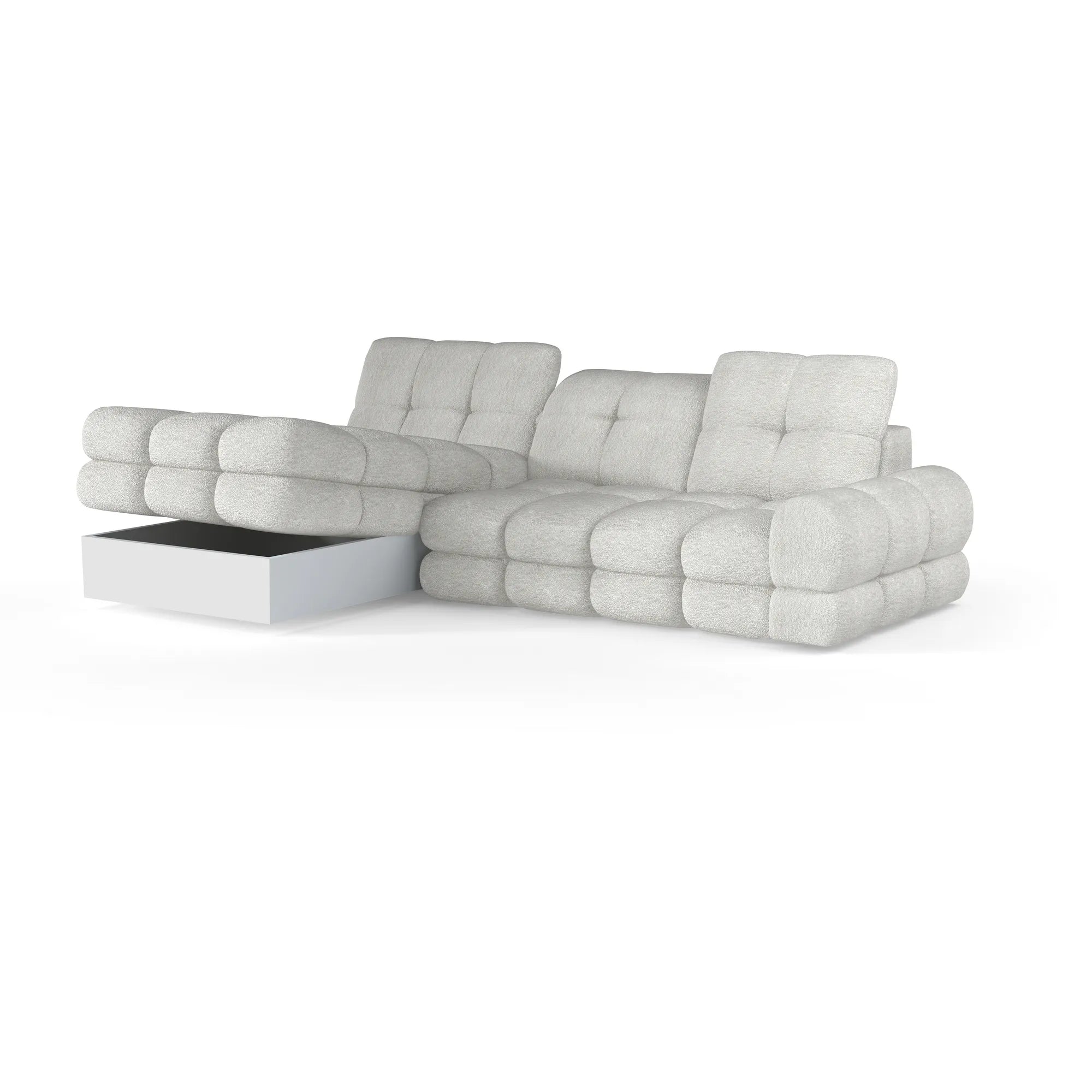 Coltar extensibil TOLLO MINI, personalizabil materiale gama Oferta Avantaj, cu lada depozitare, 283x171x105 cm