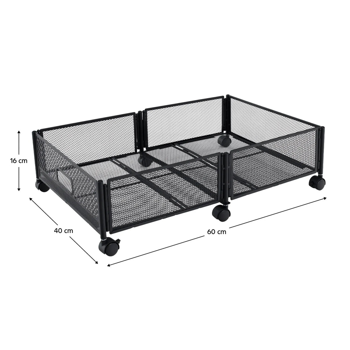 Organizator TOMKO TYP 1, negru, metal/plastic, 60x40x16 cm