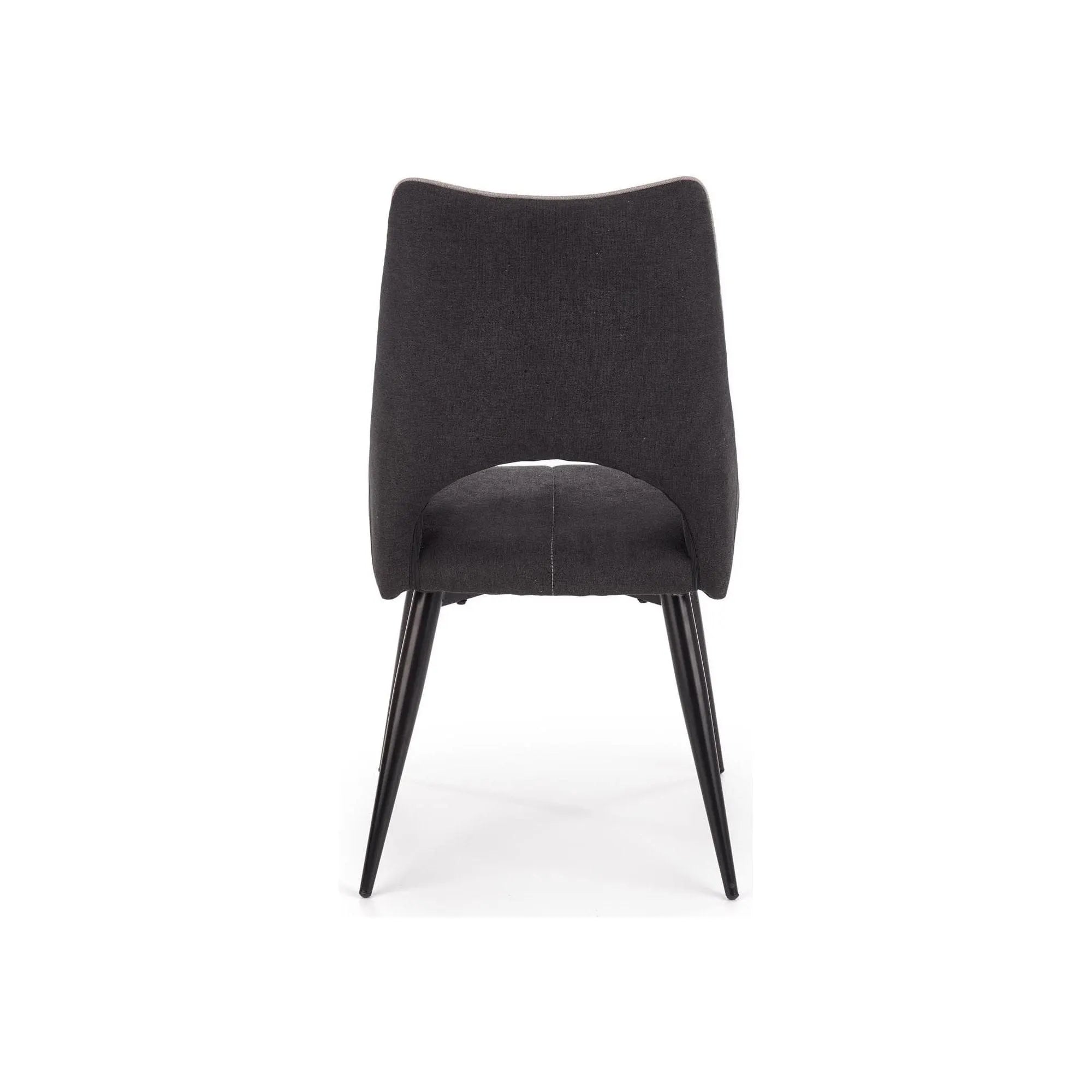 Scaun K369, gri inchis/negru, stofa clasica/otel, 48x58x92 cm