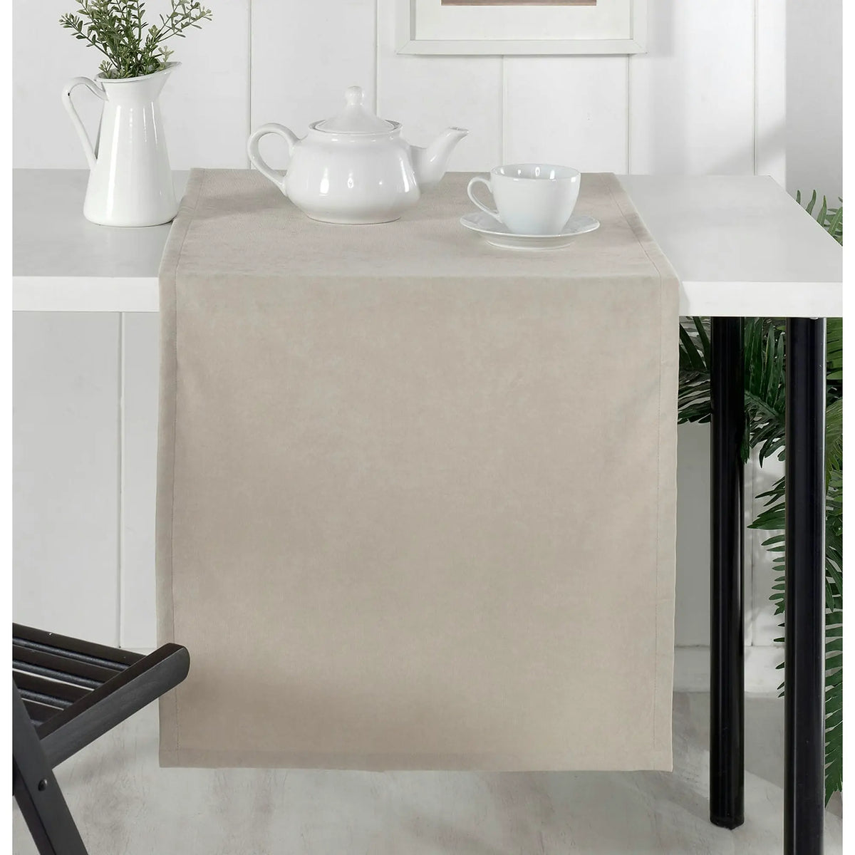 Traversa masa VENEDIK, bej, poliester, 48x150 cm