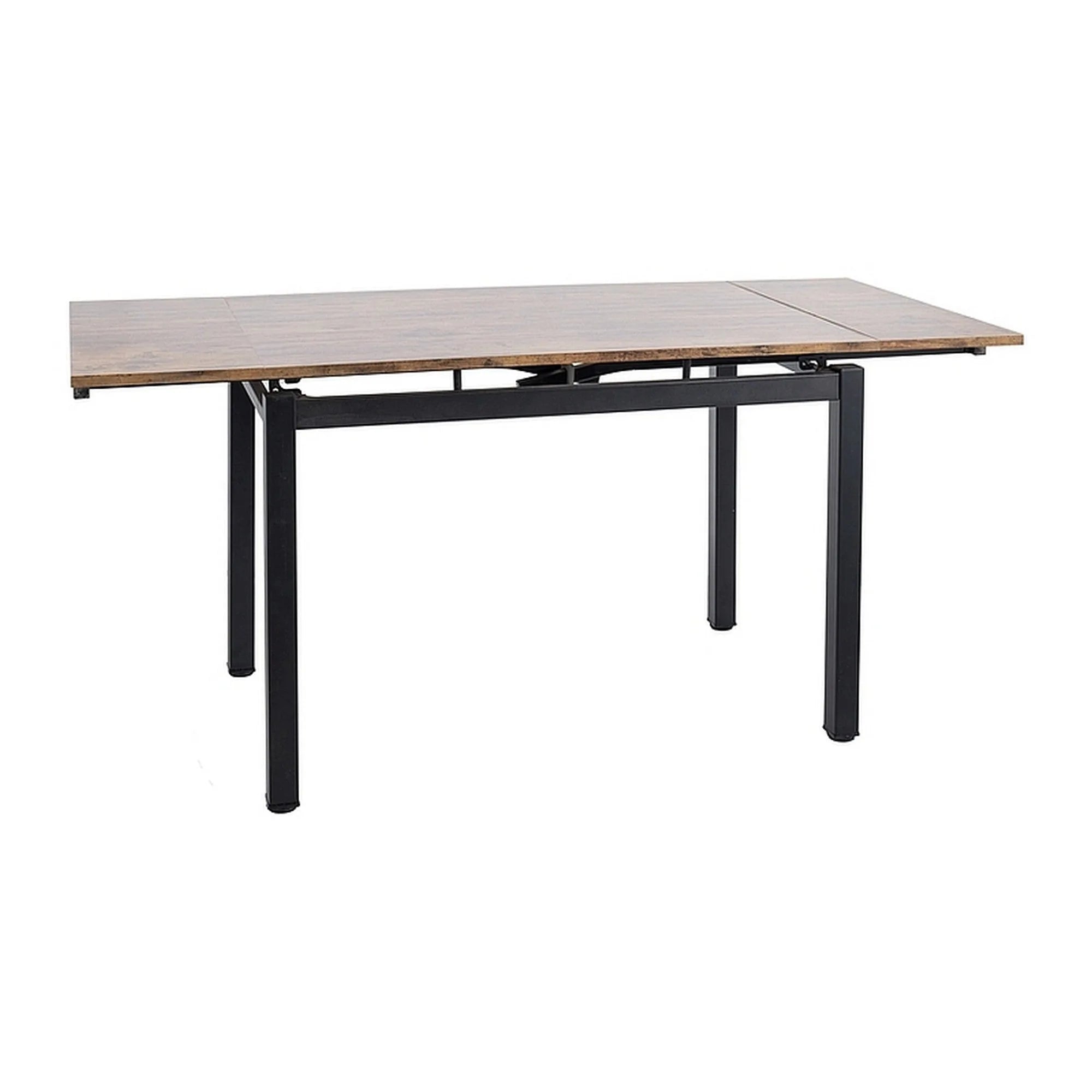 Masa extensibila GD017, nuc /negru mat, 110/170x74x75 cm