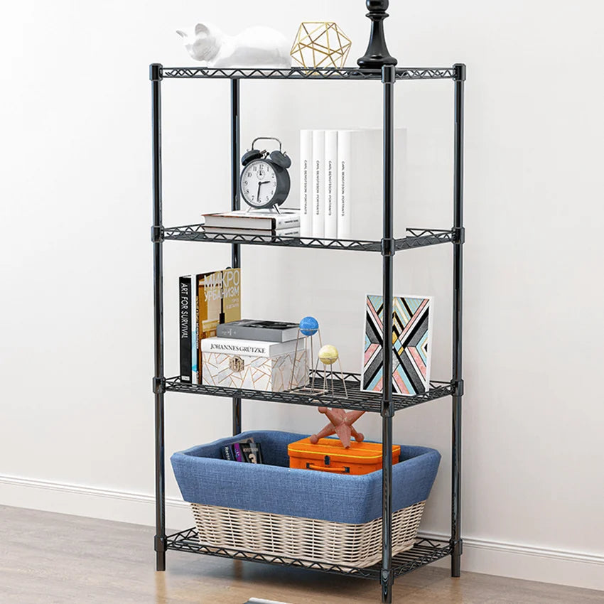 Etajera SUER TYP 1, negru, metal, 56x35x120 cm