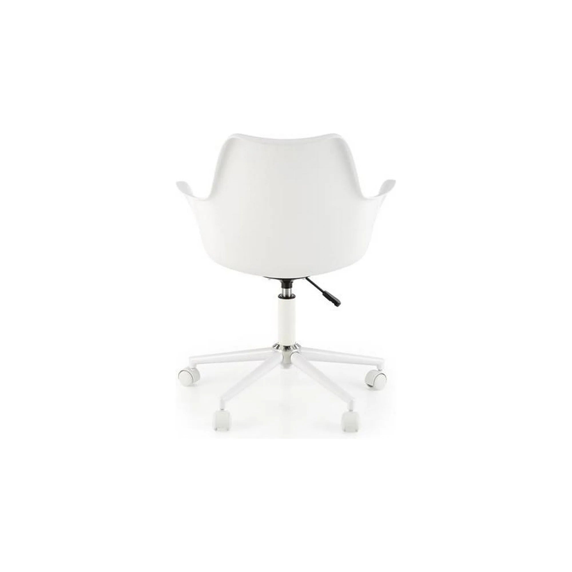 Scaun birou GASLY, alb, piele ecologica, 62x64x80/92 cm