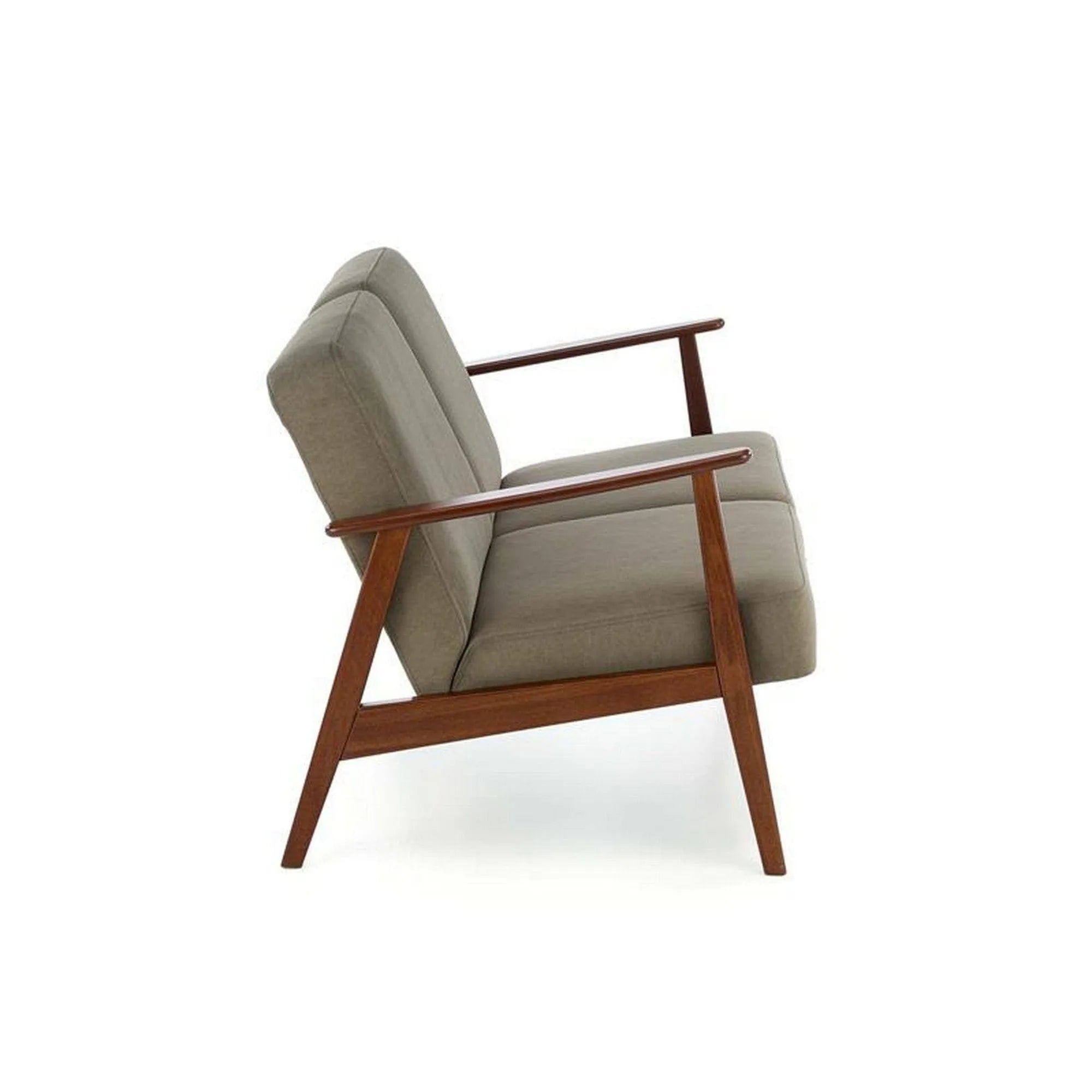 Canapea MILANO 2S, stofa catifelata verde olive - Castel 39, 120x77x77 cm