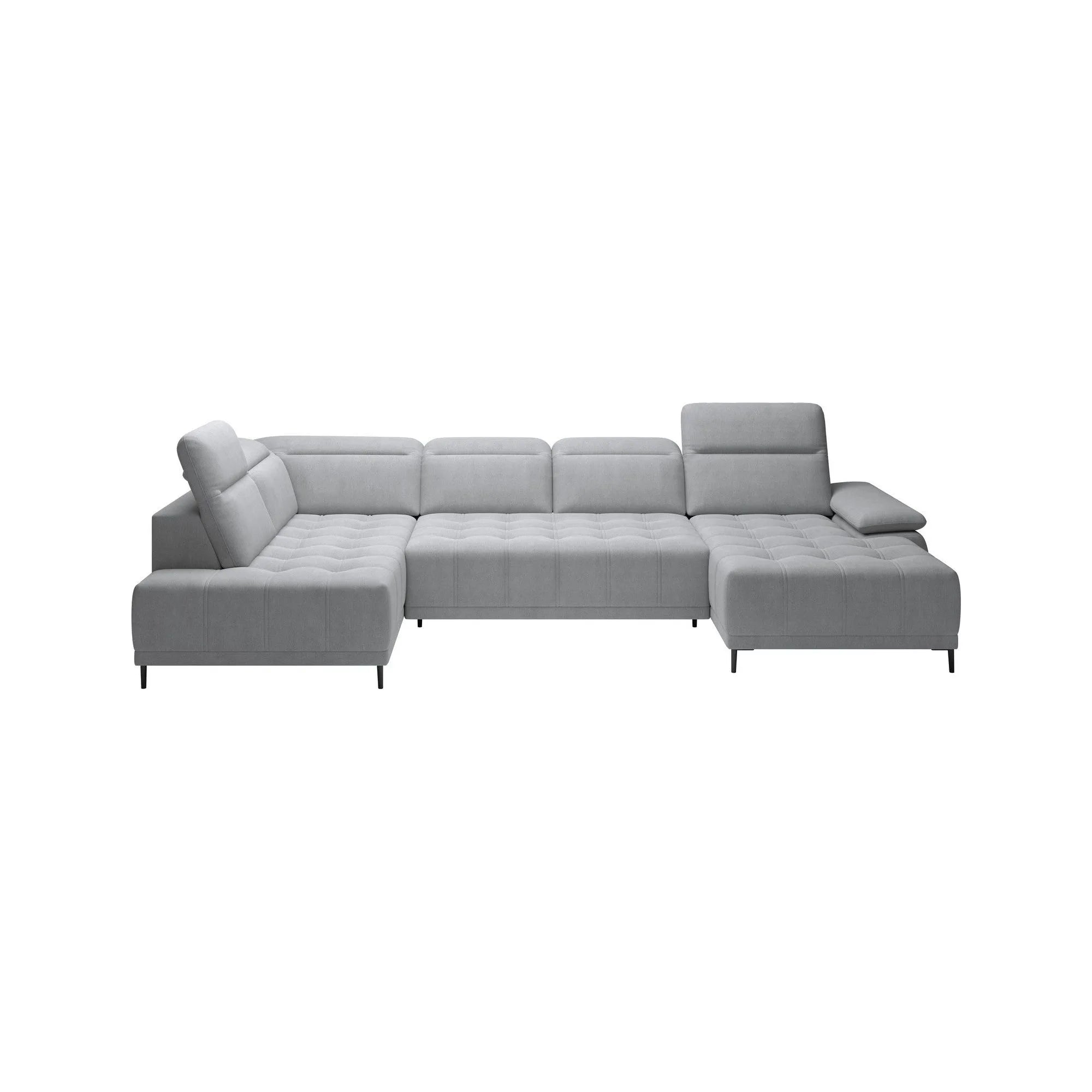 Coltar FOCUS XL, personalizabil materiale gama Premium, cu reglaj electric si tetiere reglabile, 352x204x98 cm
