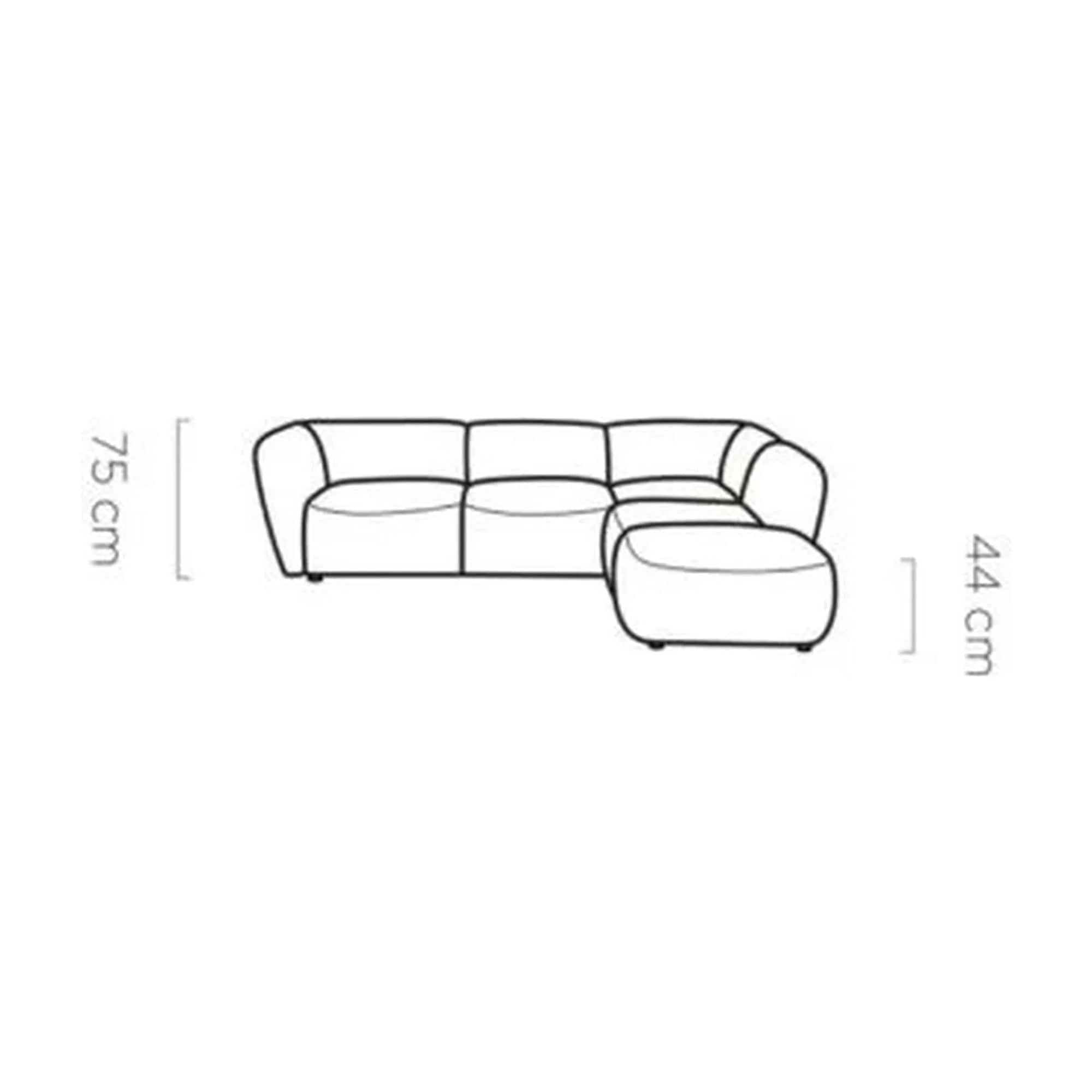 Coltar CANDELO L A, personalizabil materiale gama Premium, 280x218x75 cm