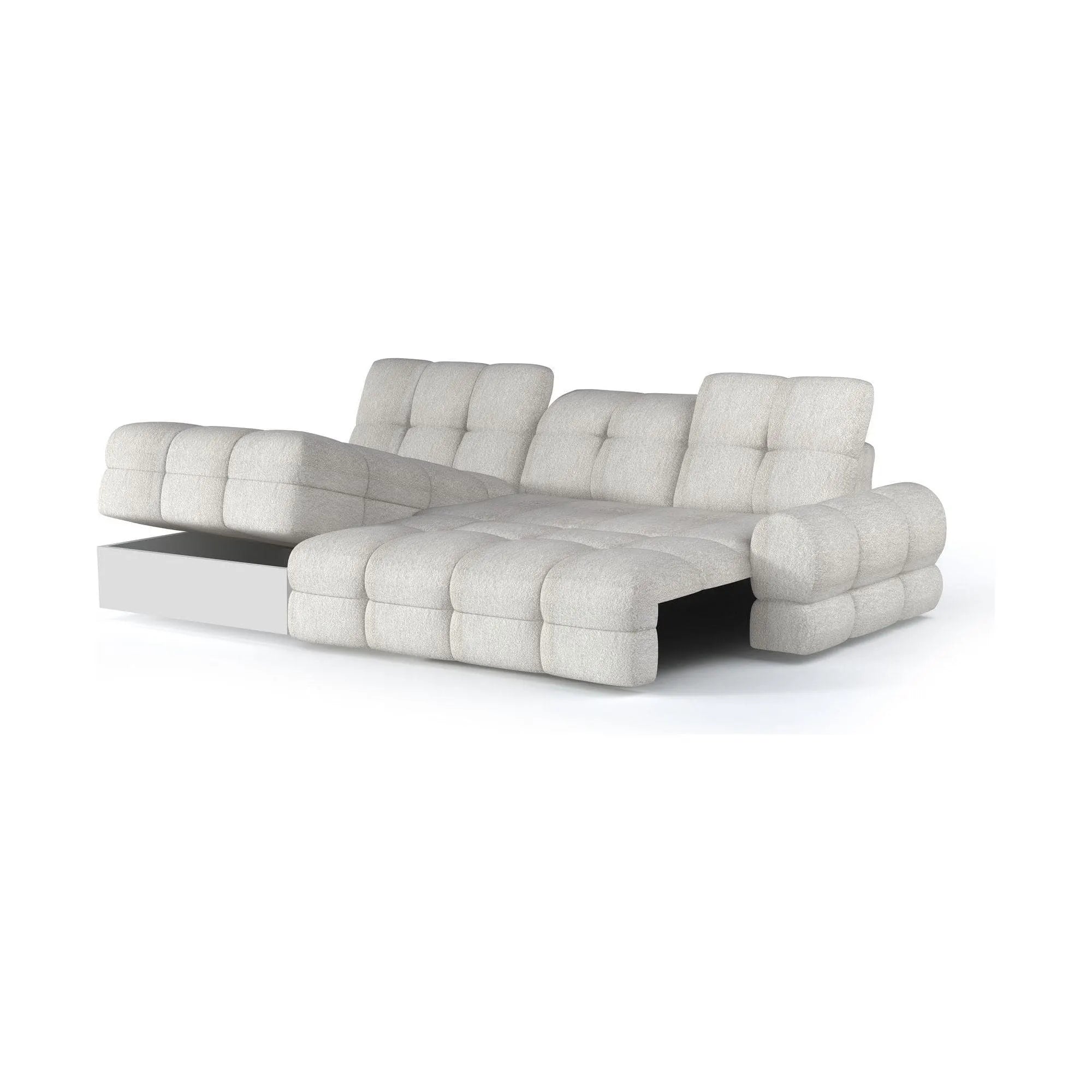 Coltar extensibil TOLLO MINI, personalizabil materiale gama Premium, cu lada depozitare, 283x171x105 cm