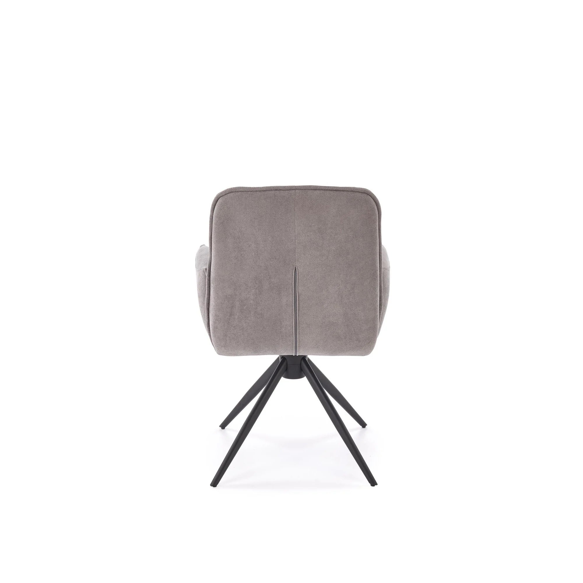 Scaun K574, gri/negru, stofa catifelata/otel, 60x60x88 cm