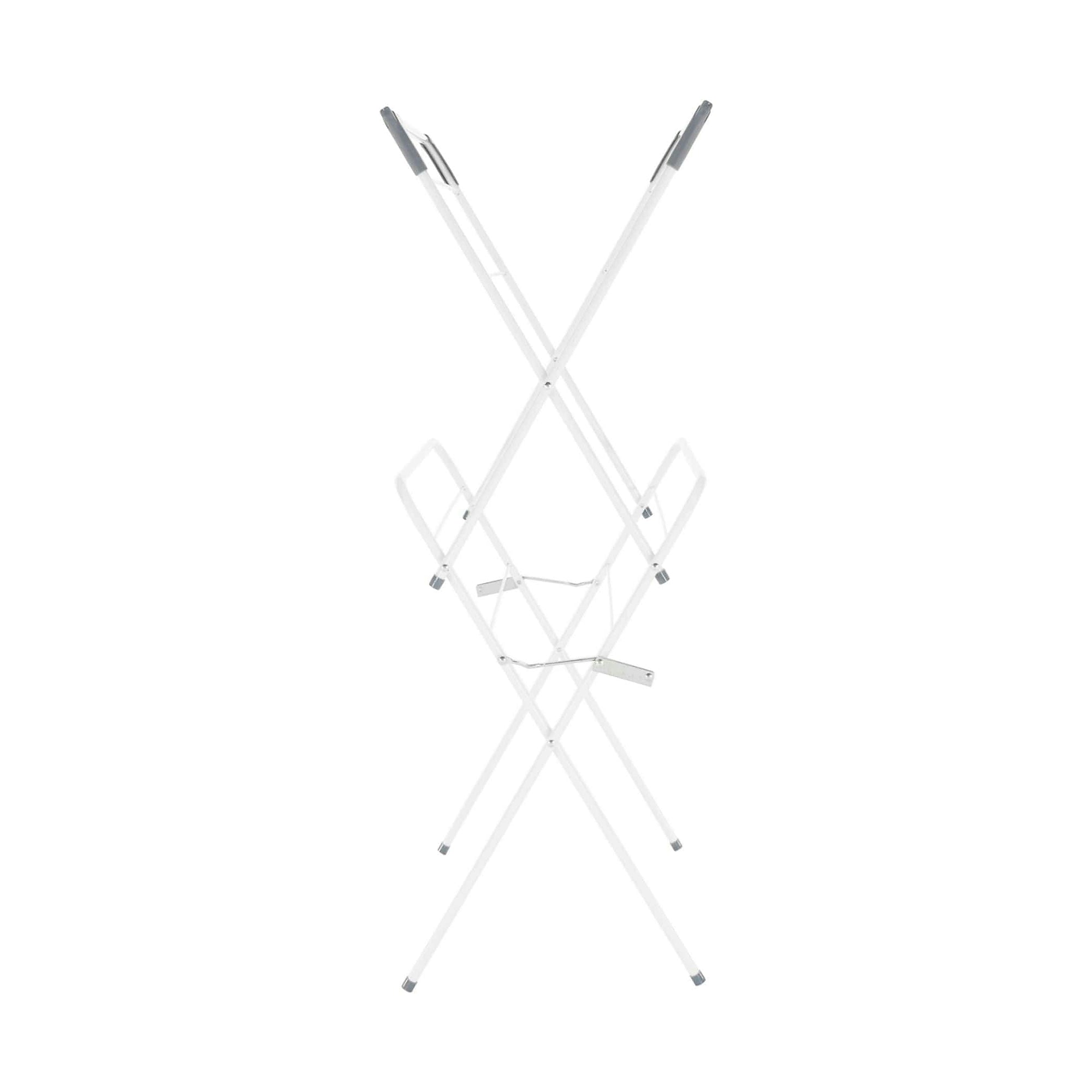 Uscator pliabil haine NODAR, alb/gri, metal/plastic, 60x37x105 cm