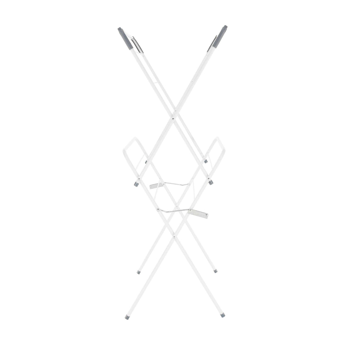 Uscator pliabil haine NODAR, alb/gri, metal/plastic, 60x37x105 cm